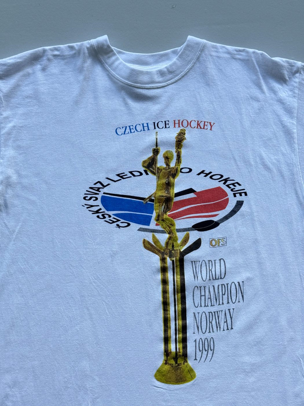 Czech Ice Hockey World Champion Norway 1999 Vintage T-Shirt - Large