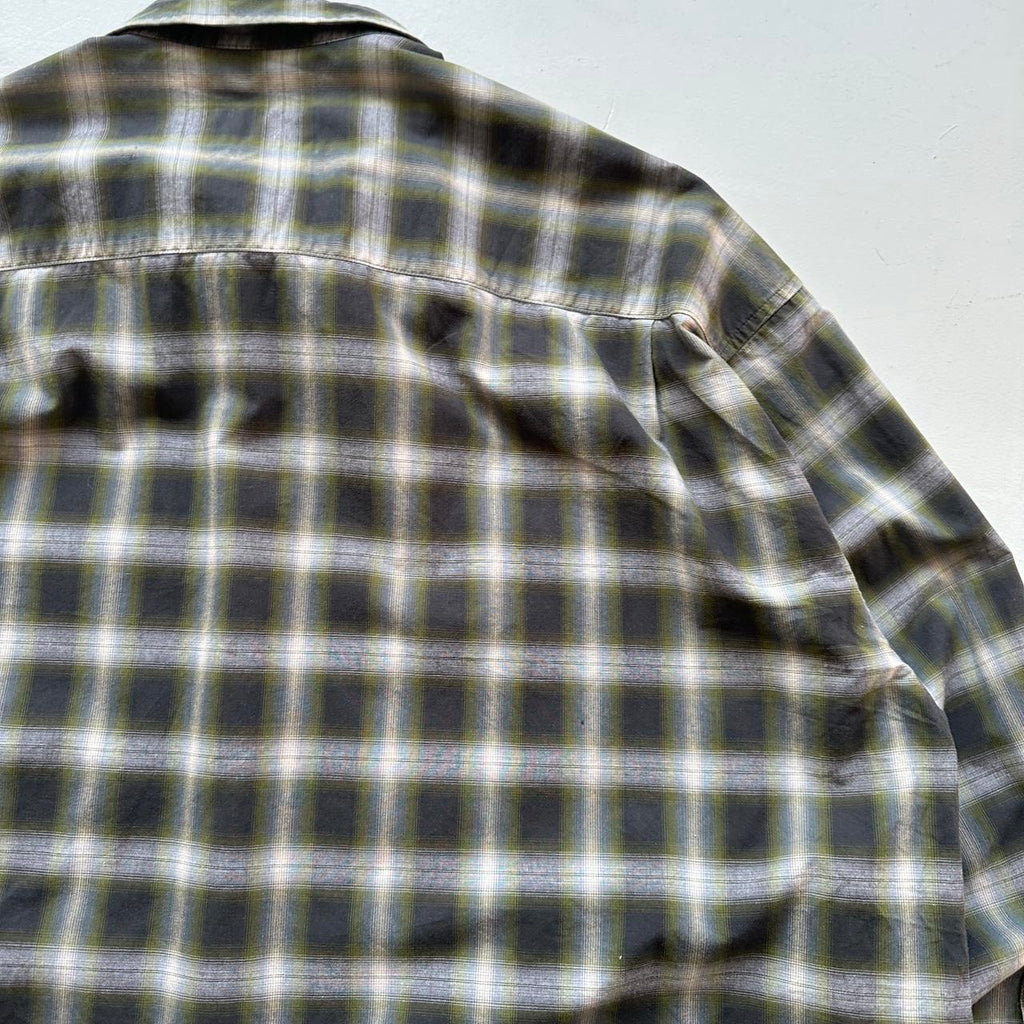 Khaki Green & Grey 90s Camel Vintage Shirt - 2XL