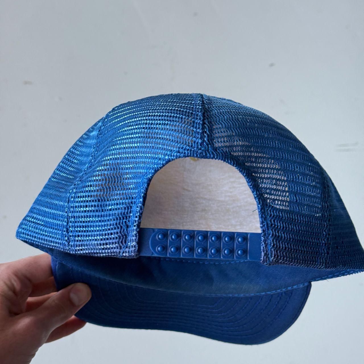 Blue and White Korner Bar Vintage Foam and Mesh SnapBack Trucker Cap