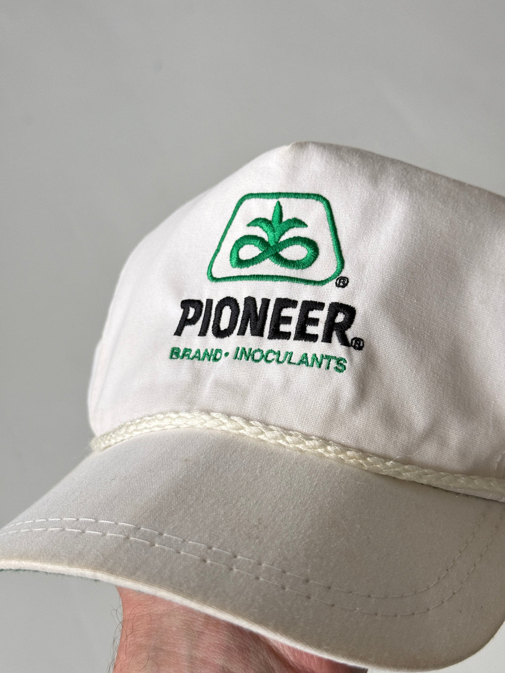 White Pioneer Vintage Cotton SnapBack Trucker Cap