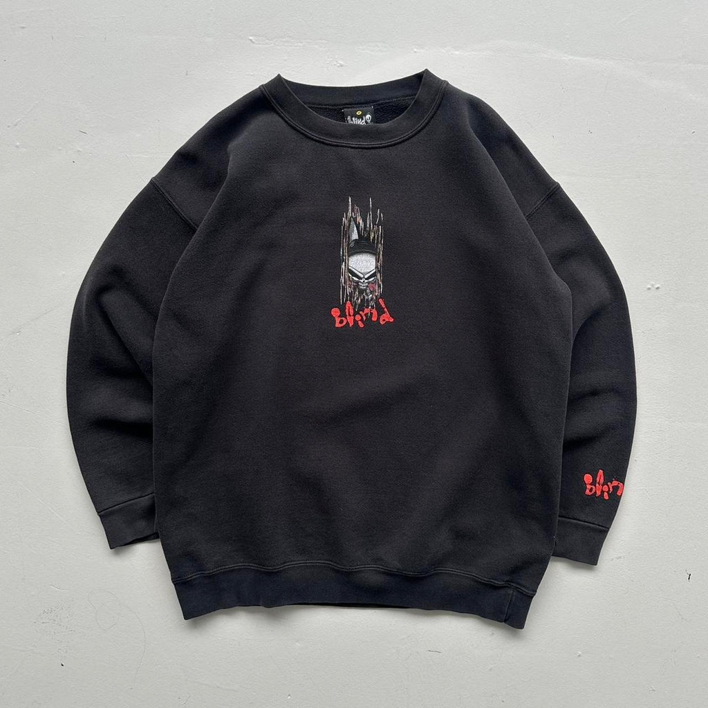 Black Blind Skateboarding Vintage Graphic Sweatshirt - Medium