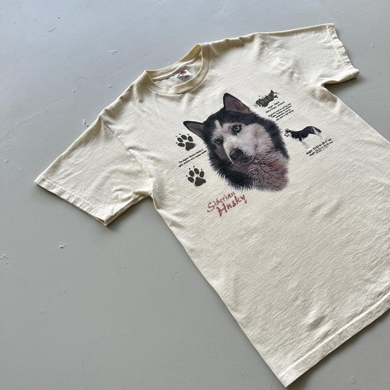 Pale Yellow / Cream Husky Vintage T-shirt - Medium