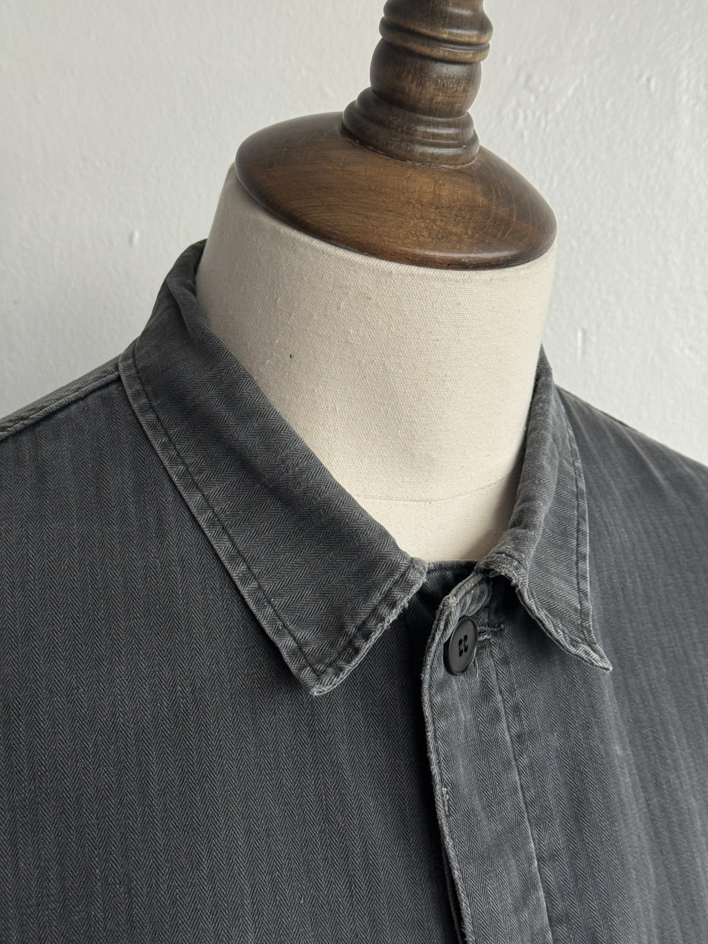 Grey Herringbone 70's Vintage Marquardt & Schulz Chore Jacket CH553 - Medium