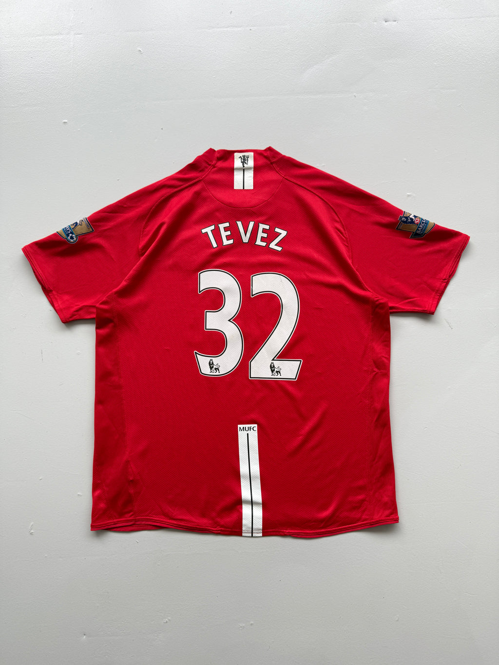 Nike Manchester United Tevez #32 07/08 Home Football Shirt - XL