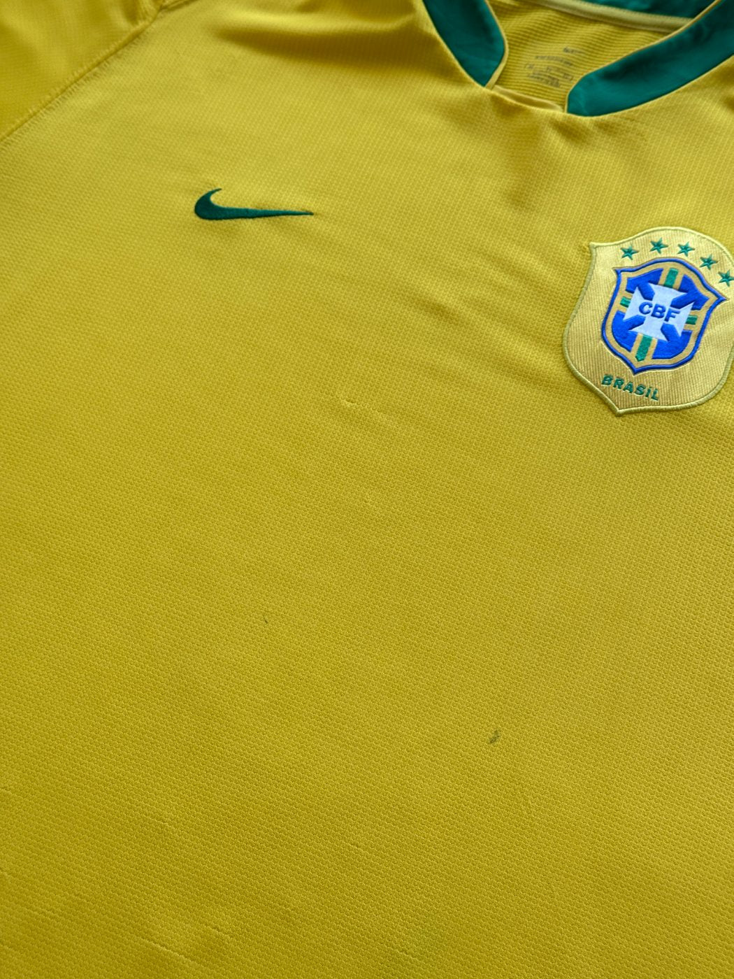 Nike Brazil CBF 2000's Vintage Home 06/08 Football Shirt - XL