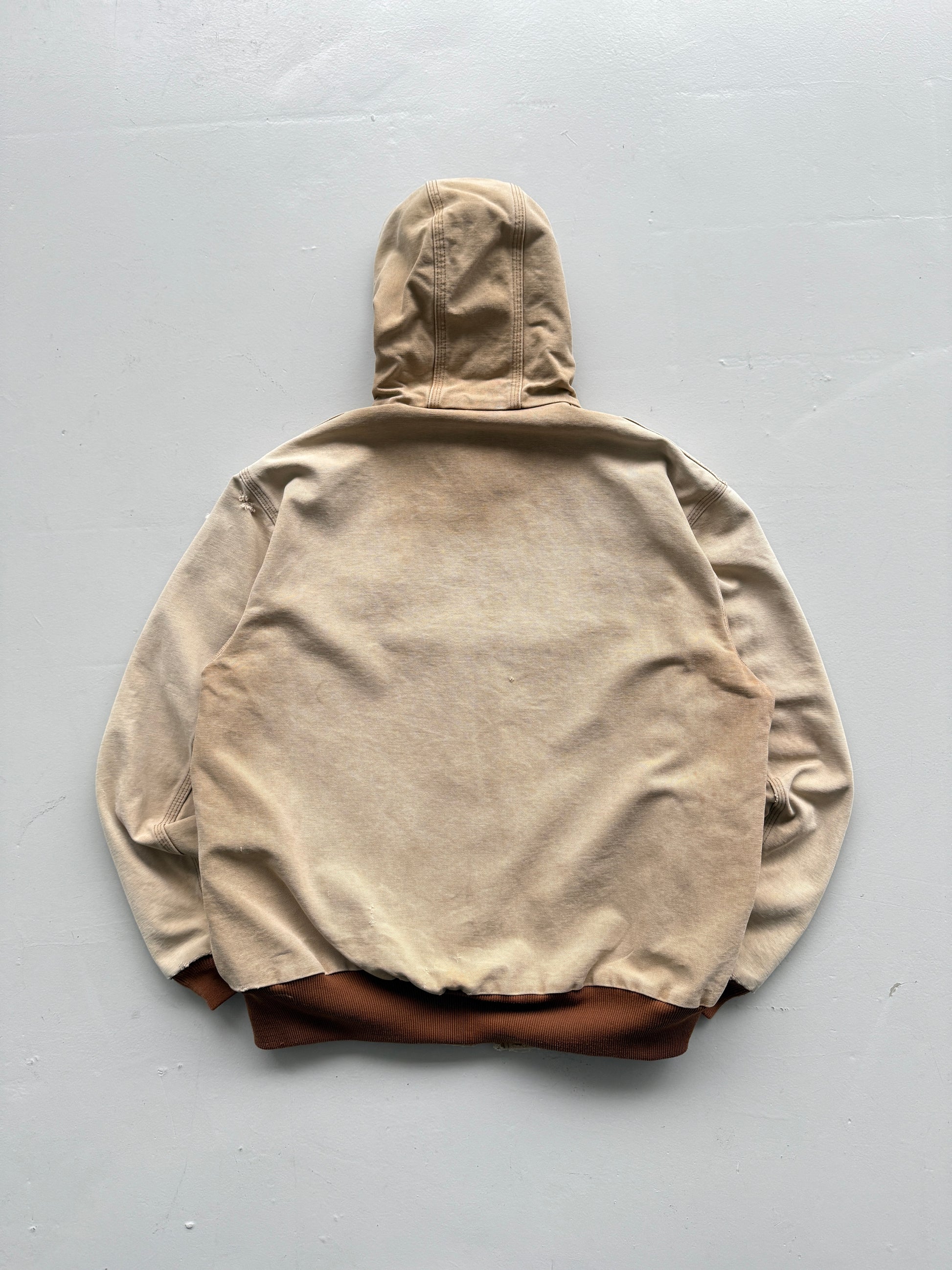 Cream Carhartt 90's Vintage Thrashed Workwear Active Jacket - Large