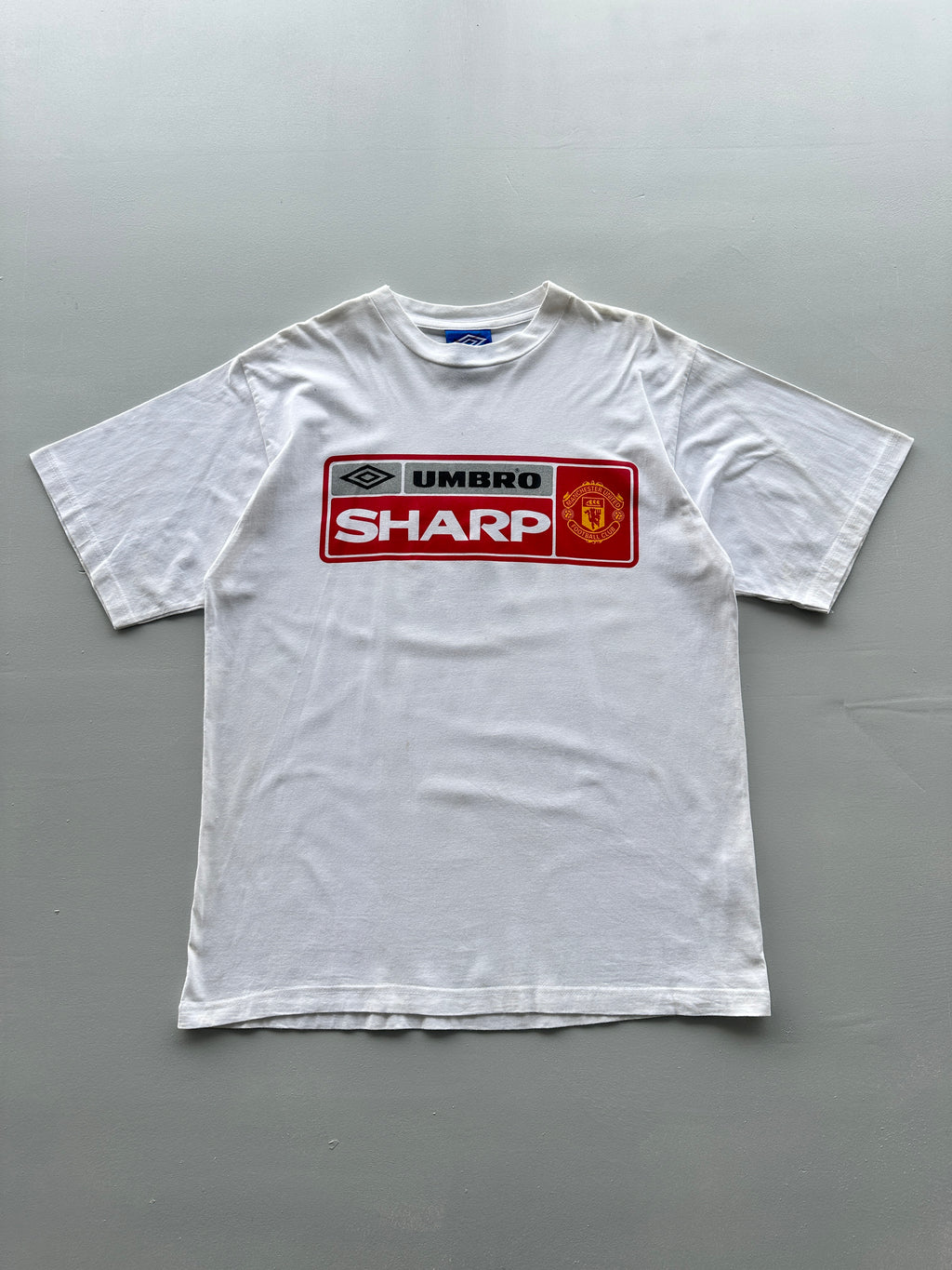 Umbro Manchester United Sharp 90's Vintage T-Shirt - Large