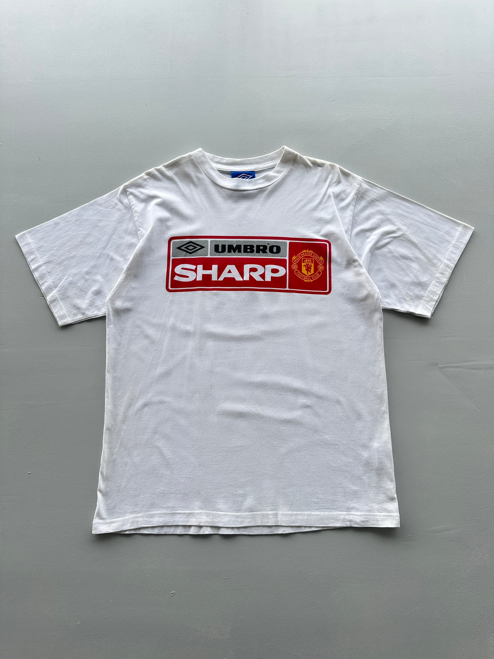 Umbro Manchester United Sharp 90's Vintage T-Shirt - Large