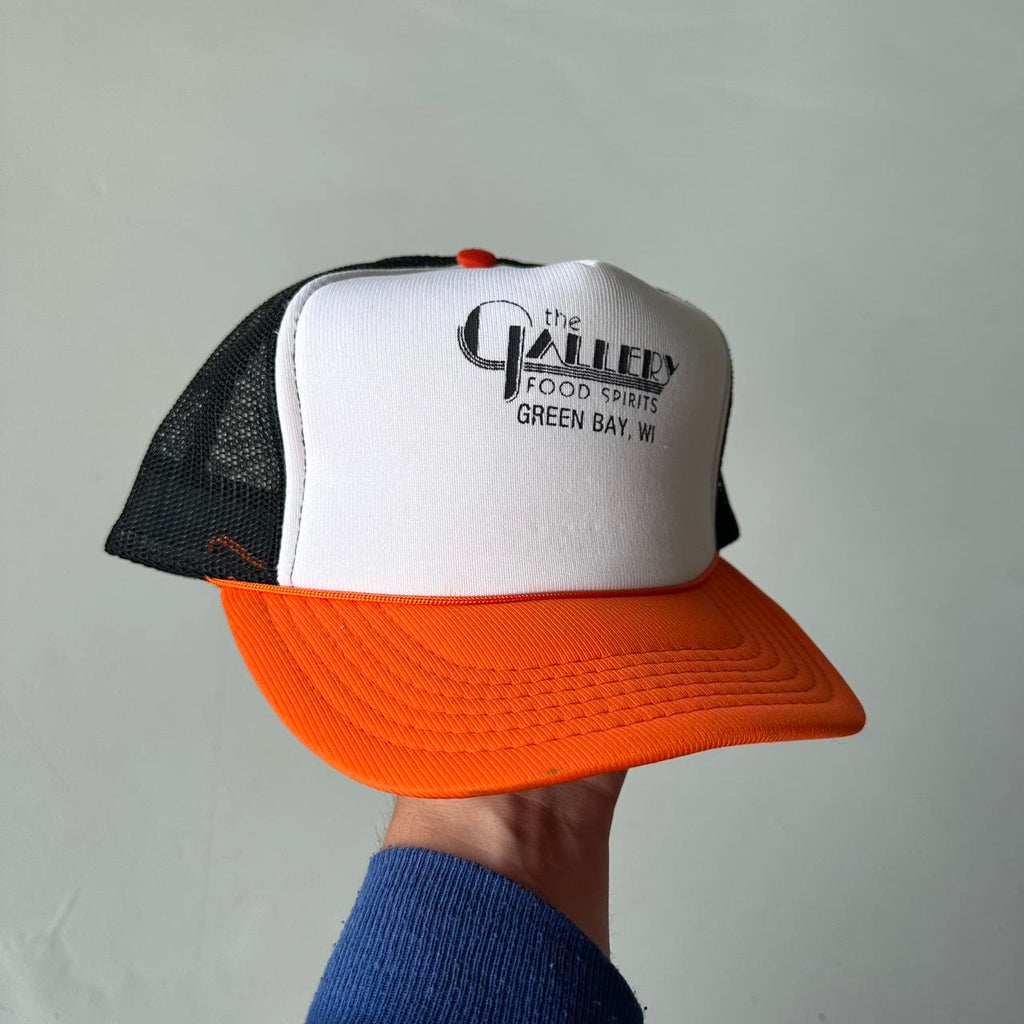 Orange / Black The Gallery Mesh and Foam Trucker SnapBack Cap