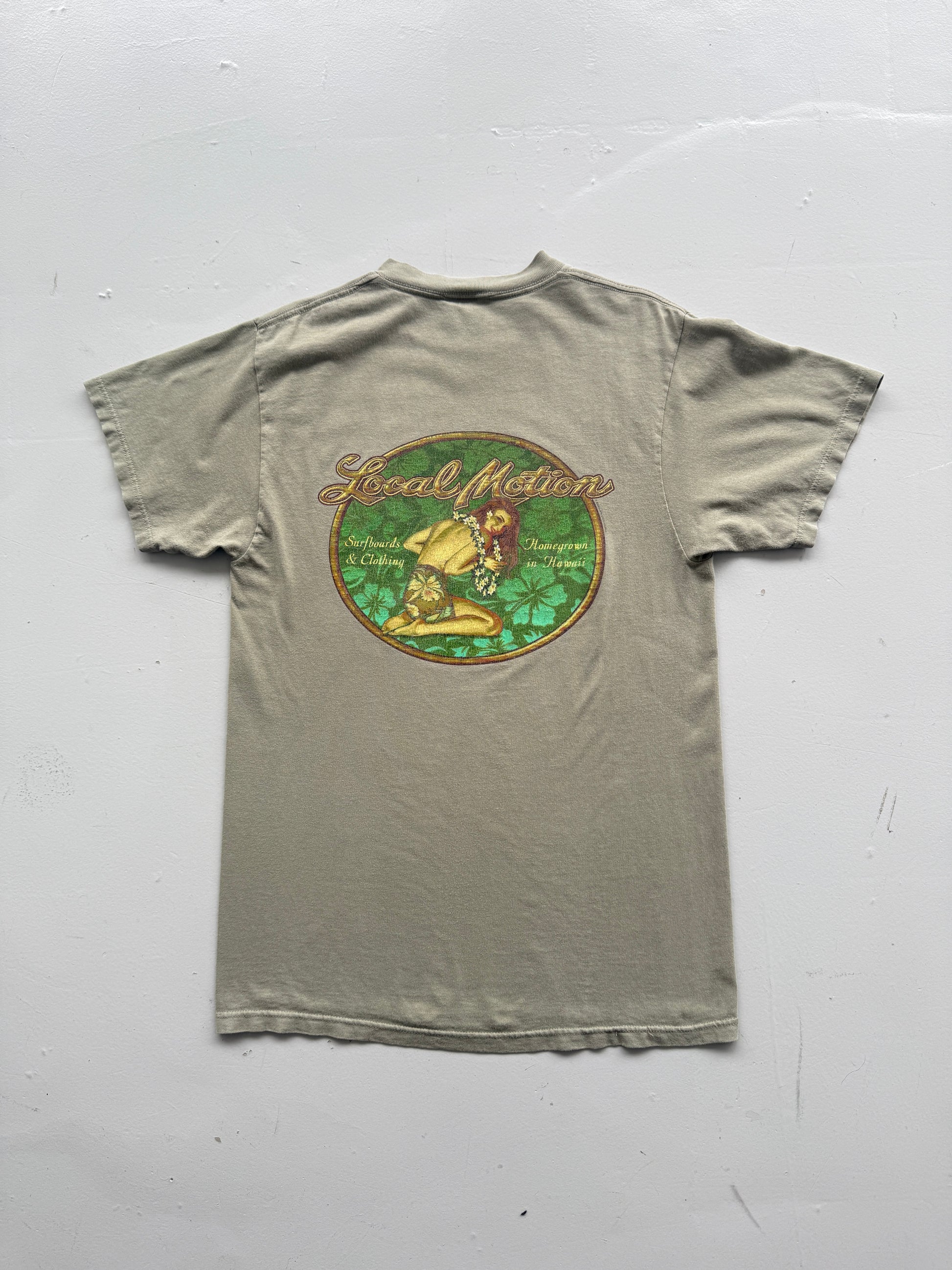 Green Local Motion Hawaii 00's Vintage Tourist Graphic T-Shirt - Medium