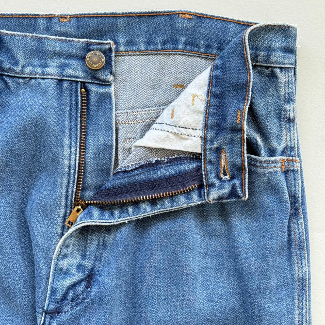 Blue Wrangler 501 Denim 90's Vintage Bootcut / Flared Jeans - 30” x 35”