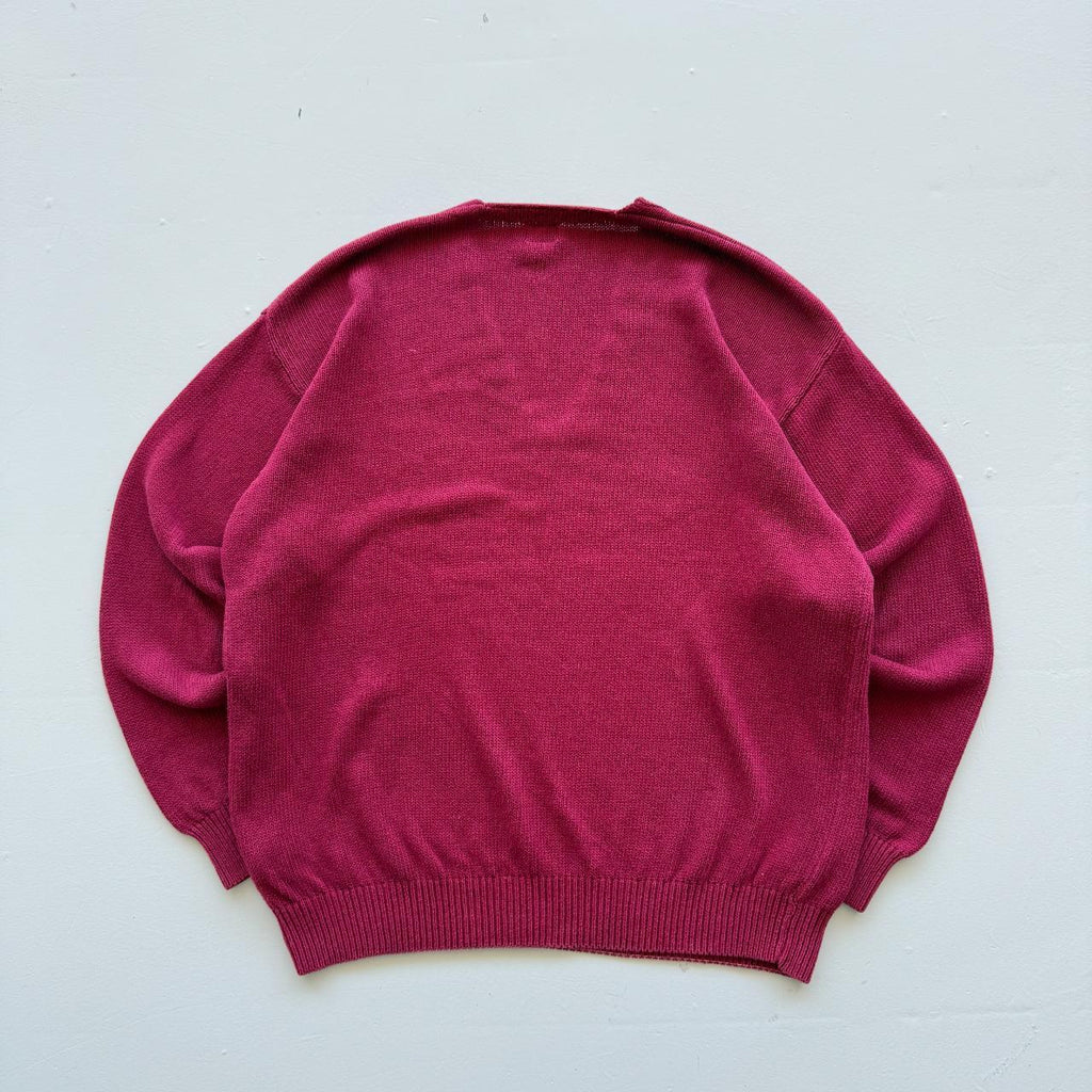 Burgundy C.P Company Chenille 90's Vintage Sweatshirt - XL