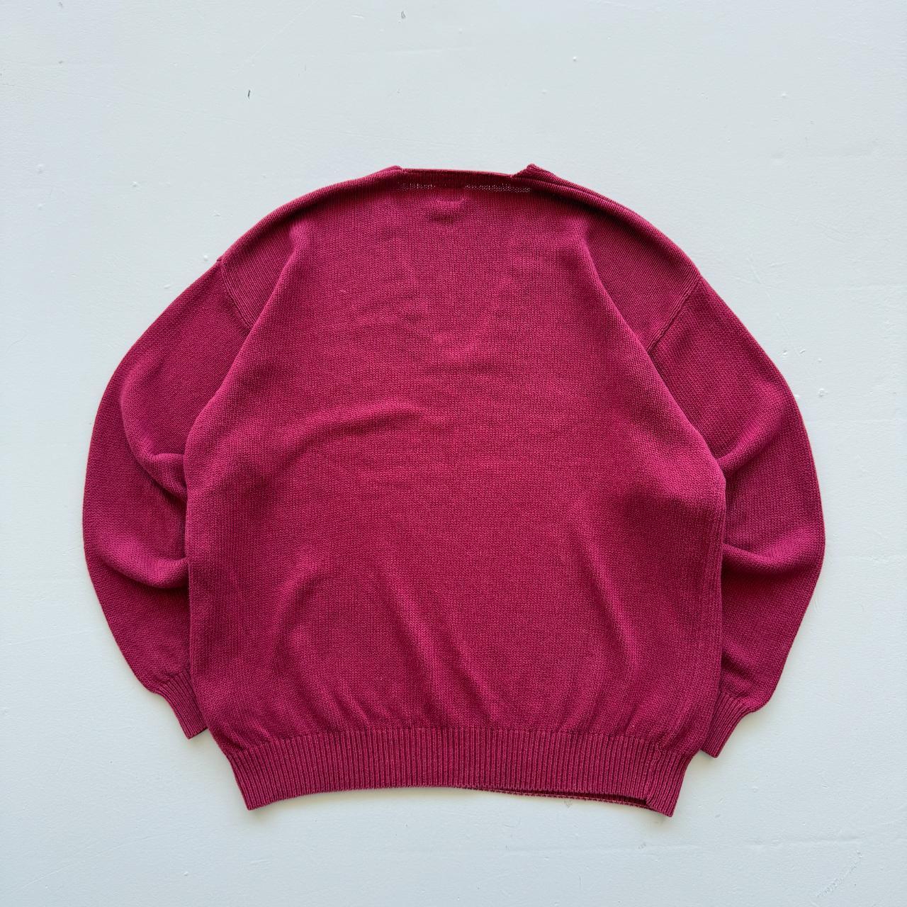 Burgundy C.P Company Chenille 90's Vintage Sweatshirt - XL
