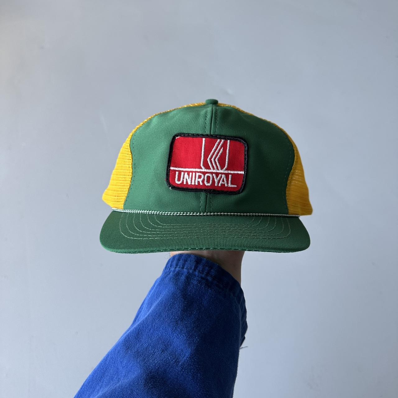 Green Yellow Uniroyal Vintage SnapBack Trucker Cap