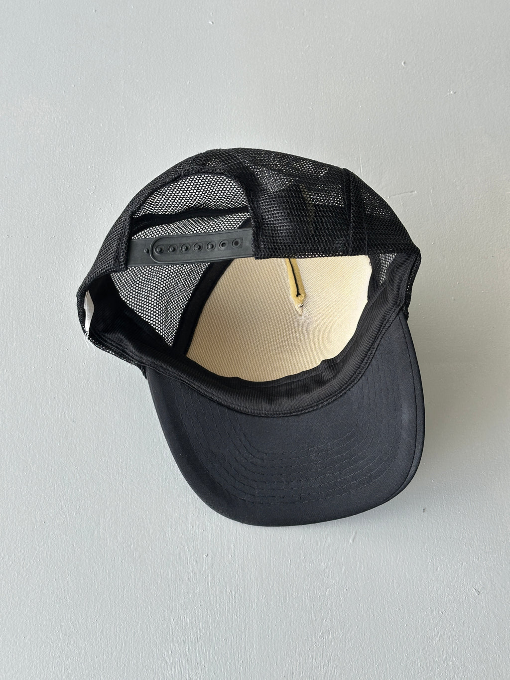 Black John Deere 80's Vintage Foam and Mesh SnapBack Trucker Cap