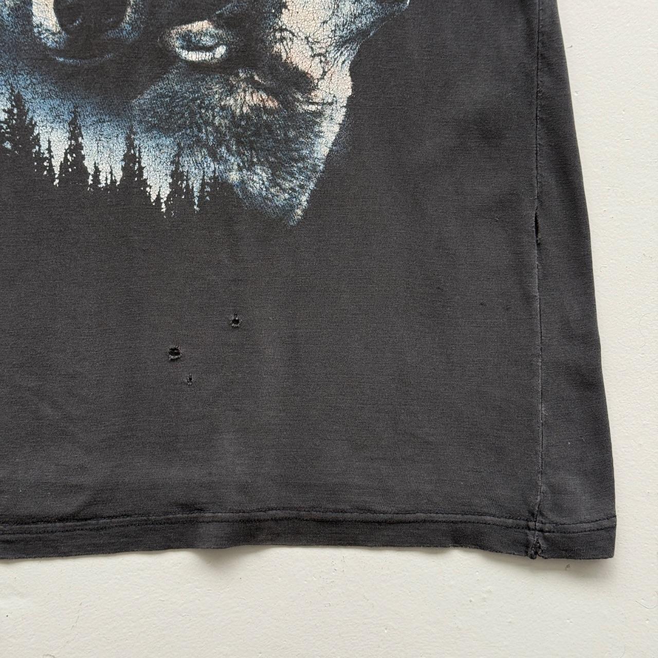 Black Wolf 90s Vintage Graphic T-Shirt - Medium