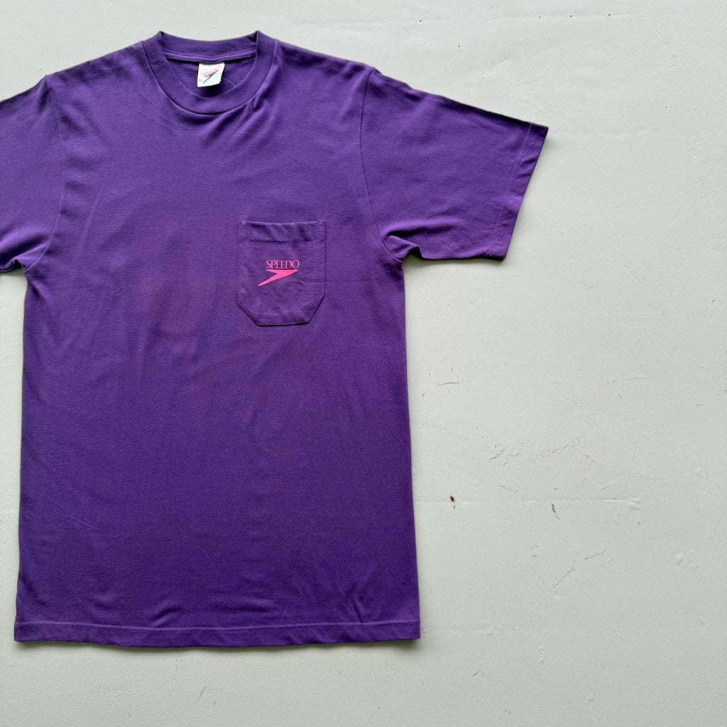 Purple Speedo 90s Deadstock Graphic T-Shirt - Medium