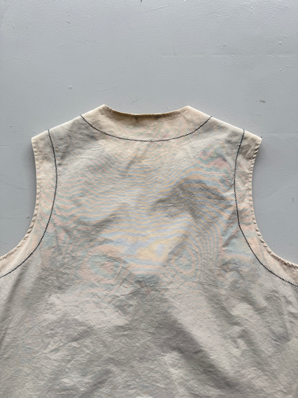 Cream Champion 90's Vintage Utility Vest Gillet - XL