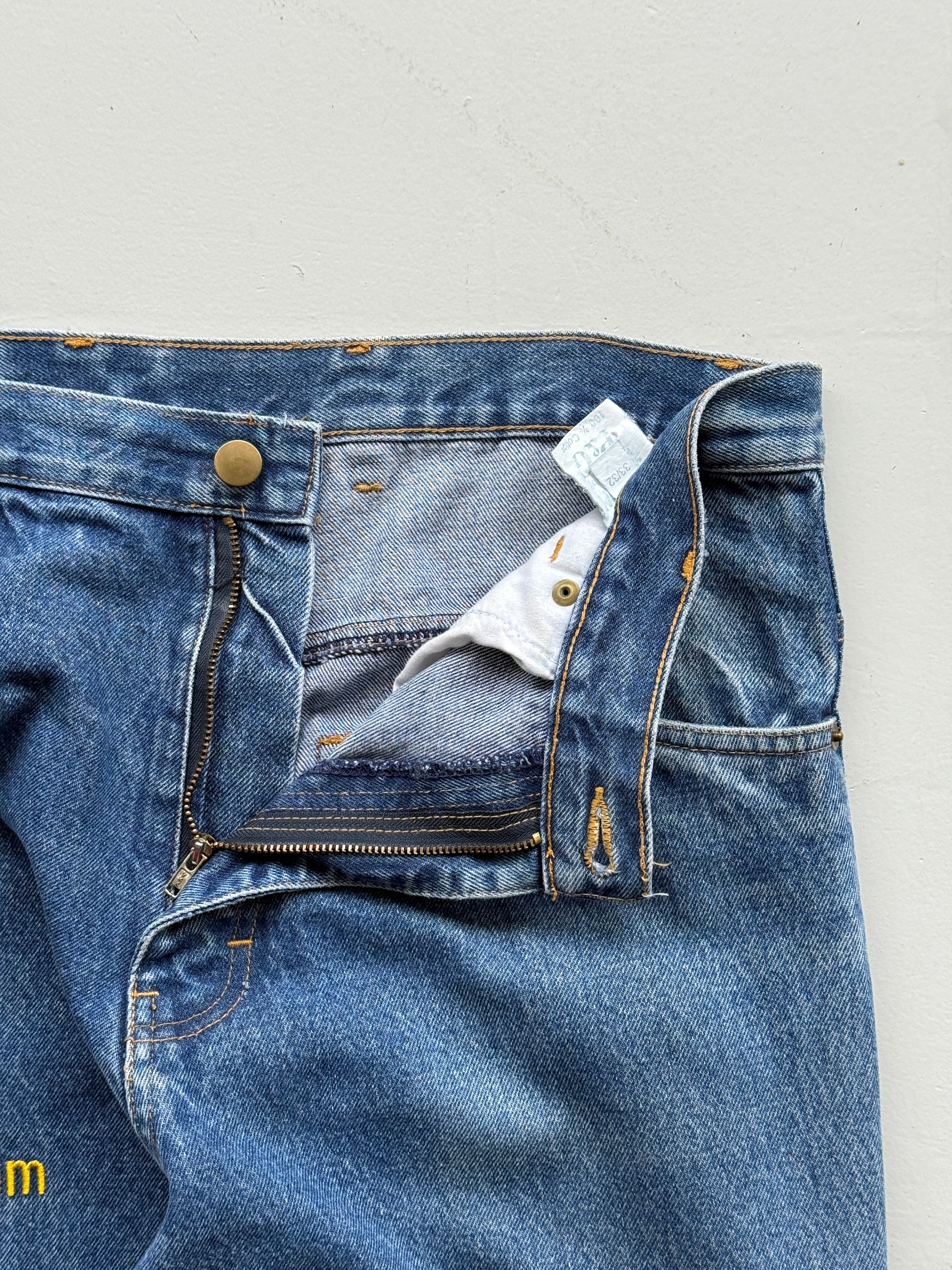 Blue P&G 90's Vintage Workwear Jeans - W33 x L31