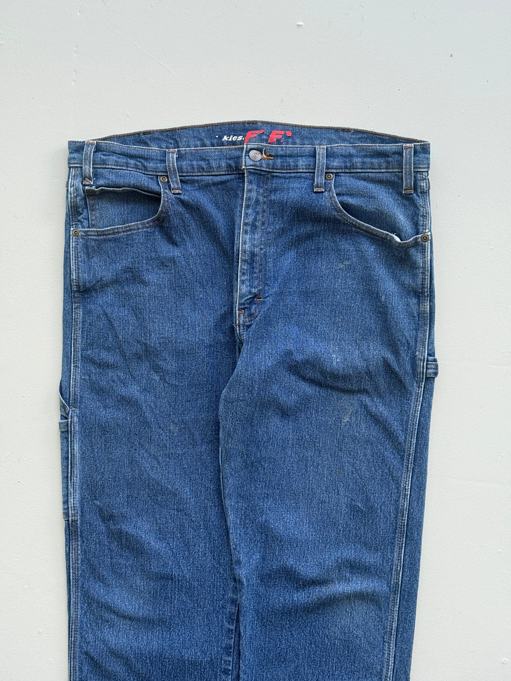 Blue Dickies 00's Vintage Relaxed Fit Carpenter Jeans - W38 x L32