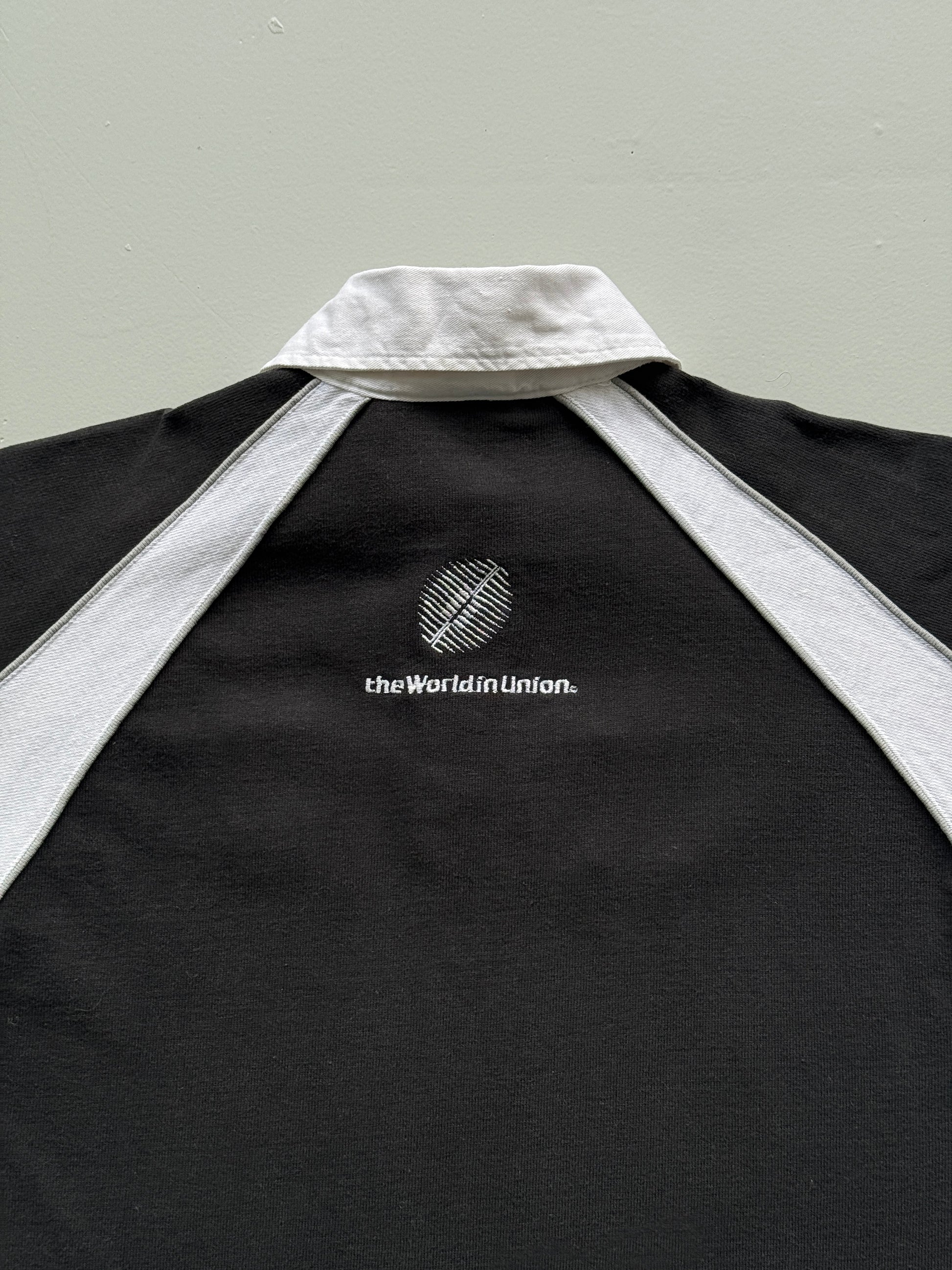 Black Rugby World Cup 2003 Vintage 00's Jersey Polo - Small