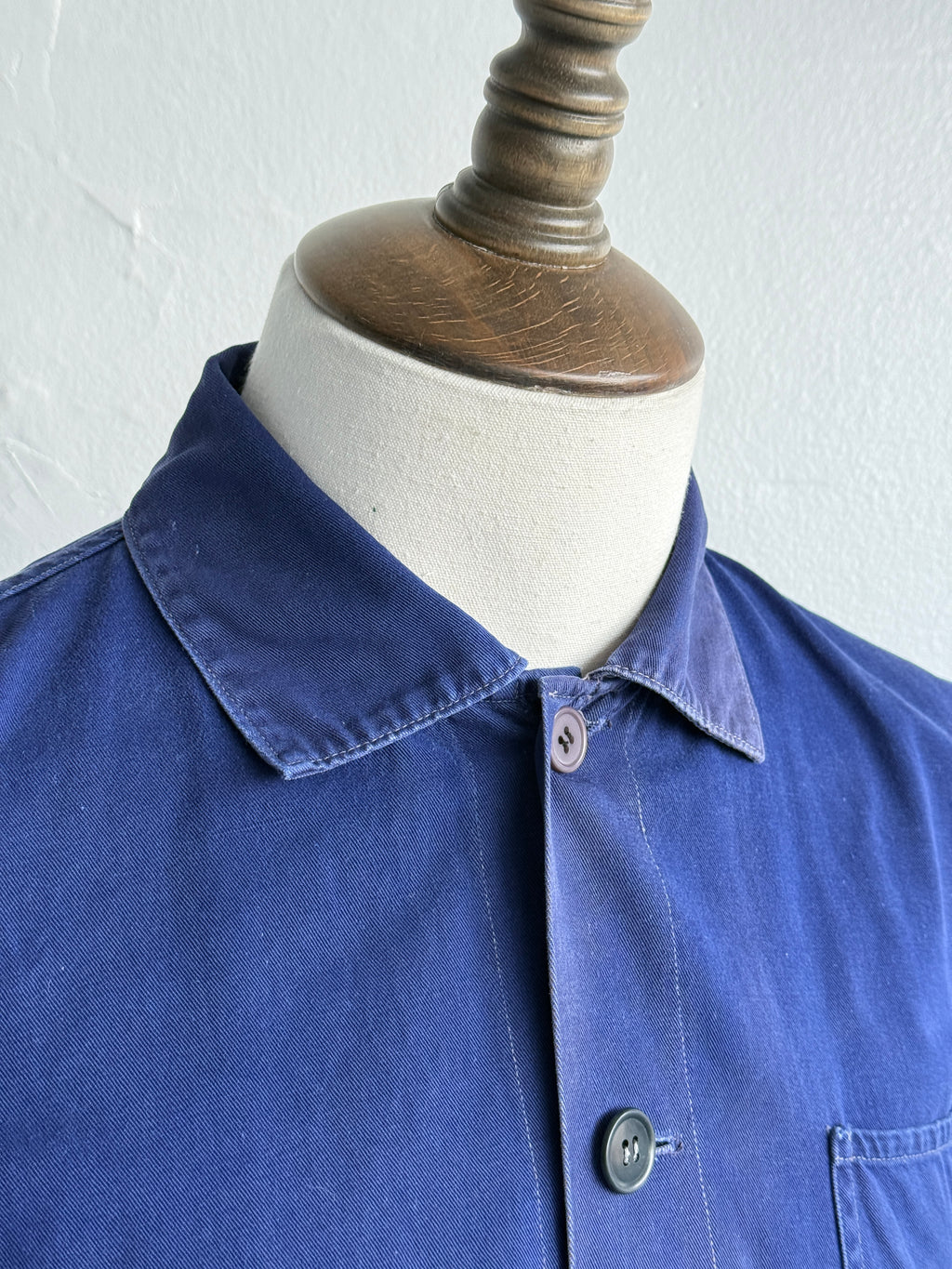 Faded Blue Friendship 1960s Vintage Workwear Chore Jacket CH474 - Medium Boxy