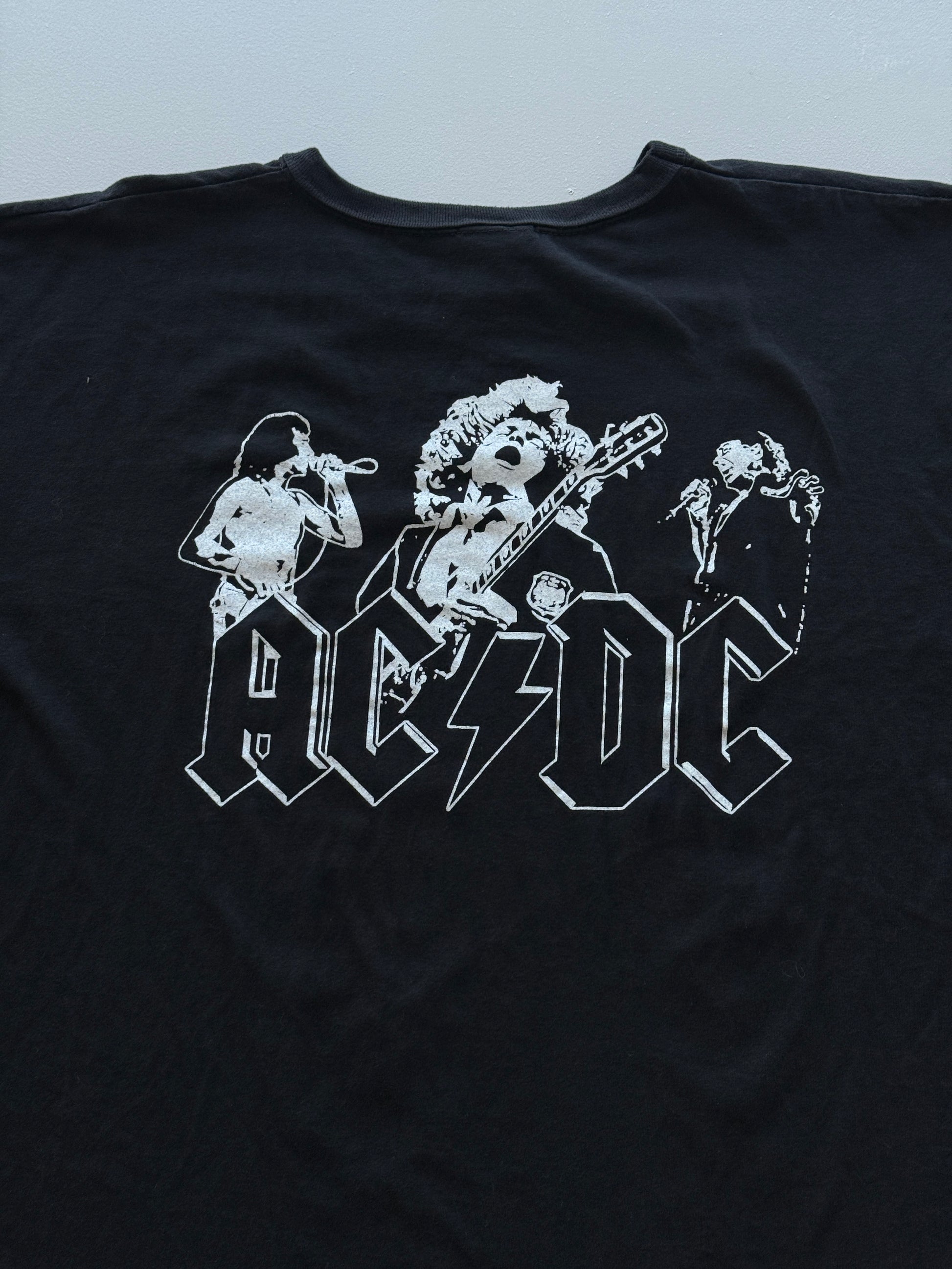 Black AC/DC Highway to Hell Vintage Graphic T-Shirt - XL