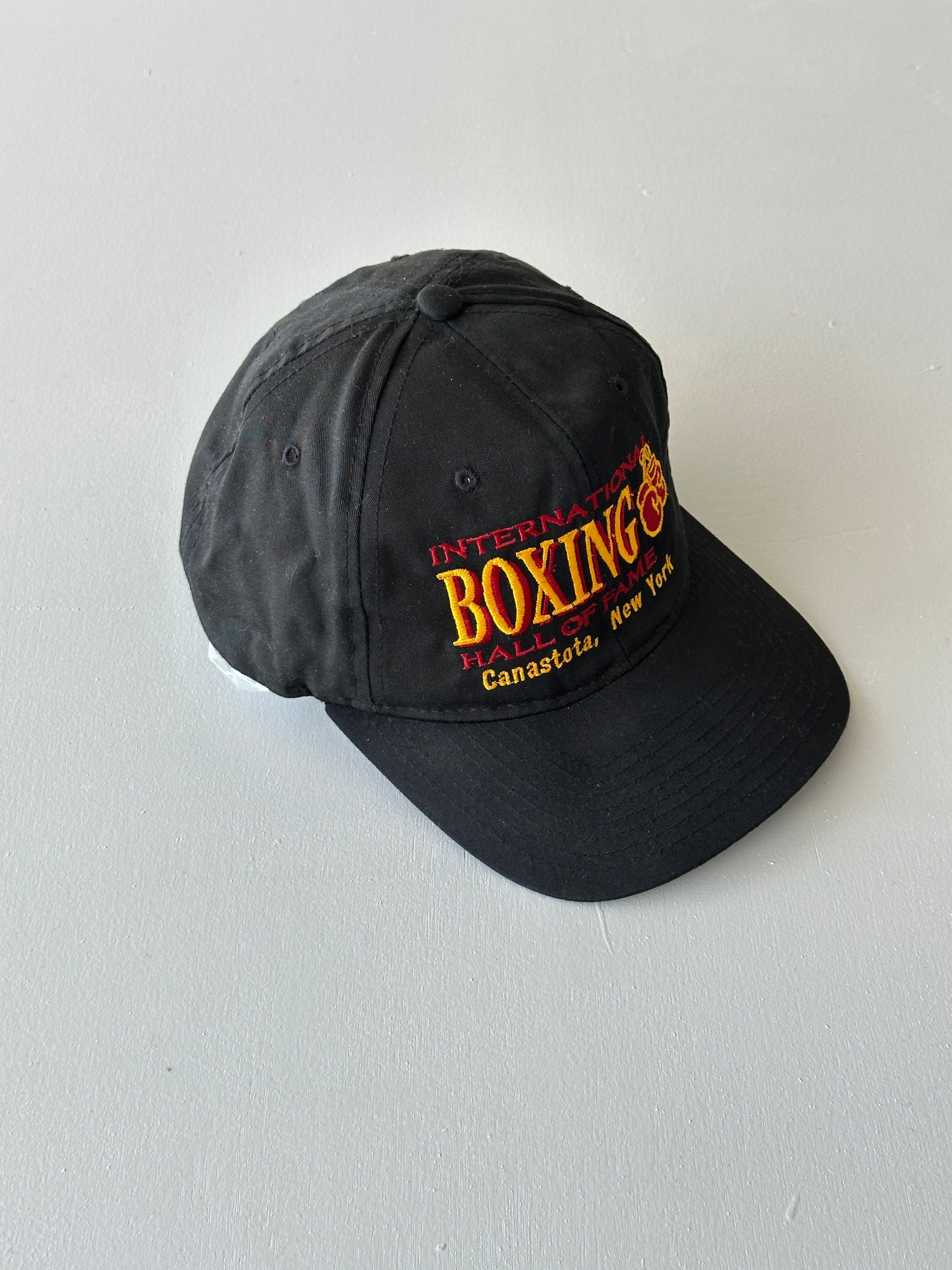 Black International Boxing Hall of Fame 90's Vintage SnapBack Trucker Cap