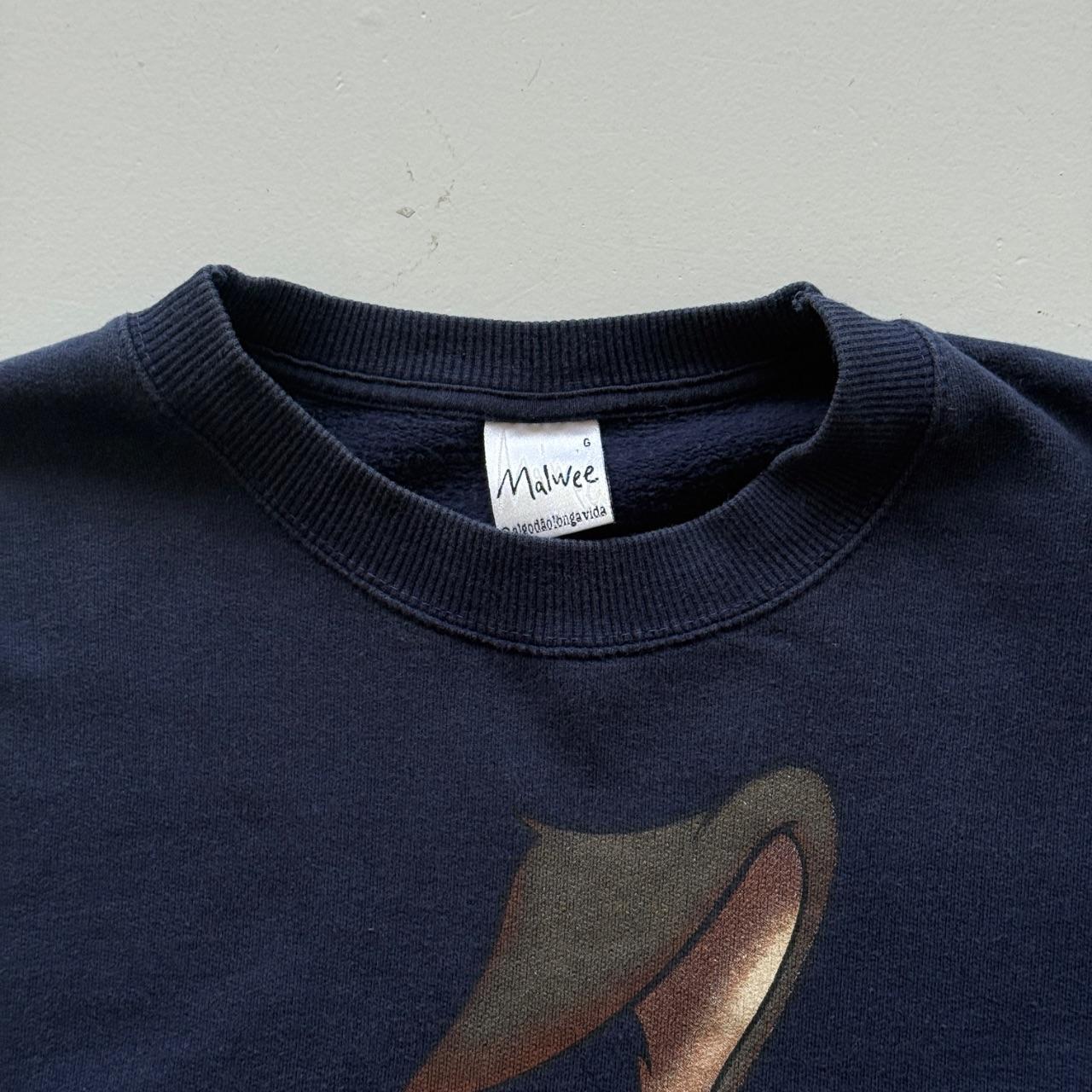 Navy Blue Wiley Coyote 90’s Disney Vintage Graphic Sweatshirt - Medium