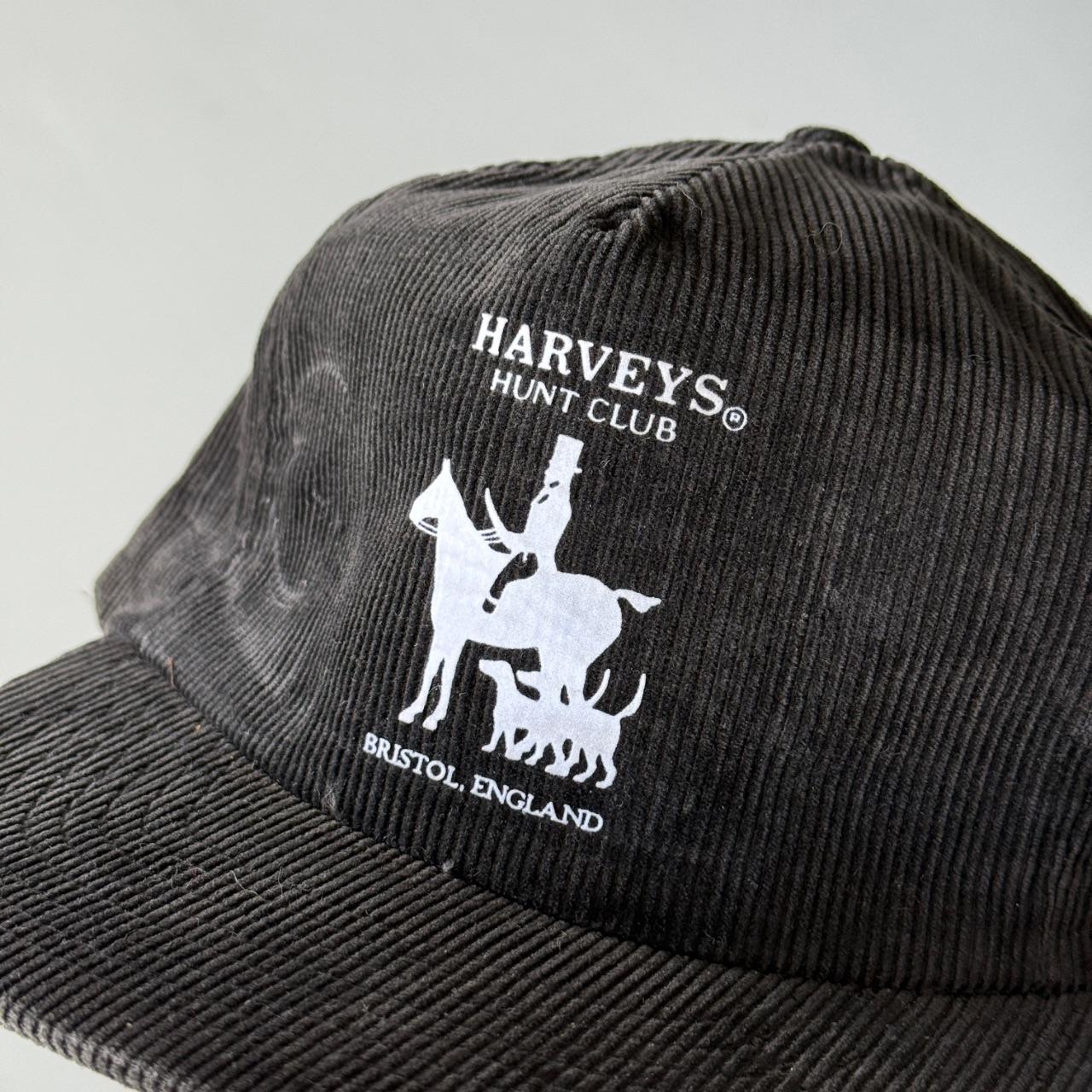 Black Harveys Hunt Club Vintage Cord SnapBack Trucker Cap