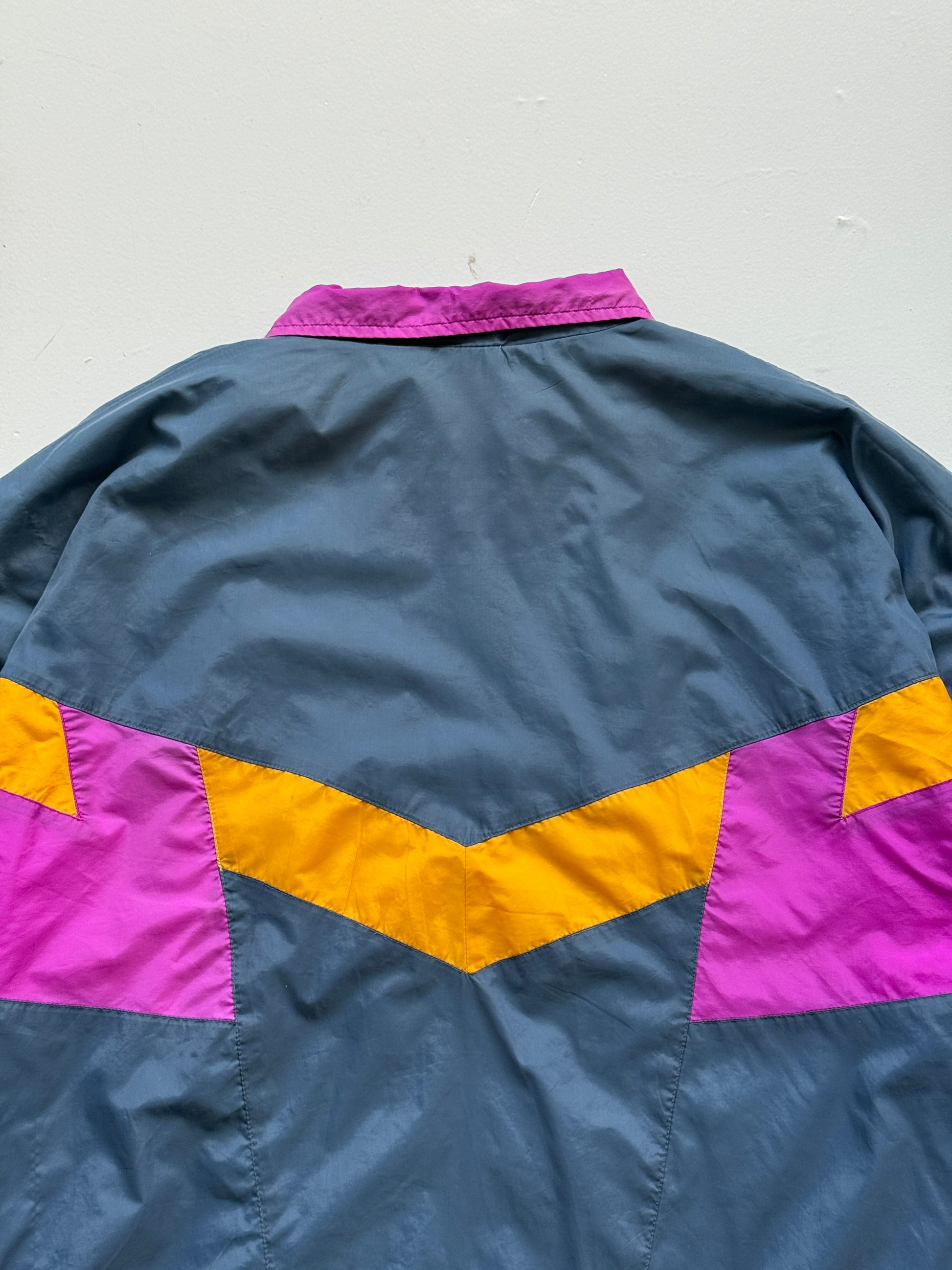 Nike Colour Block Made in Malaysia 90's Vintage Track Jacket - Medium