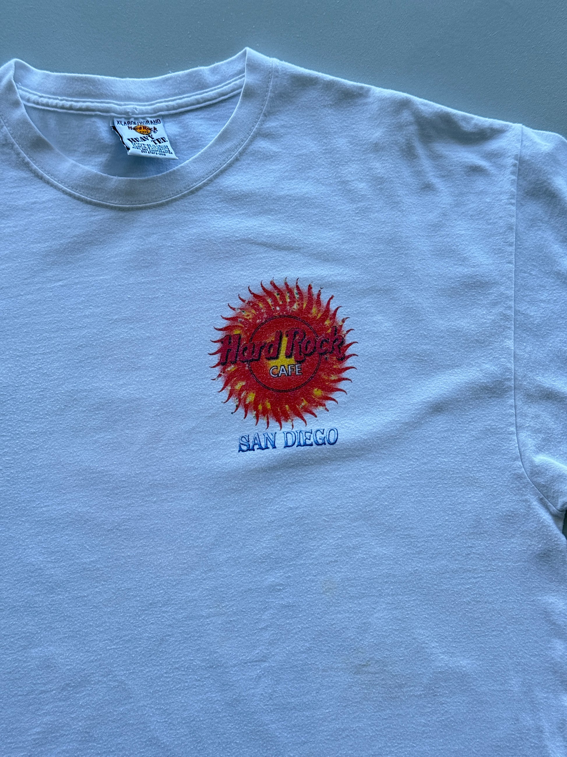 Hard Rock Cafe San Diego 90's Vintage Heavy Tee - XL