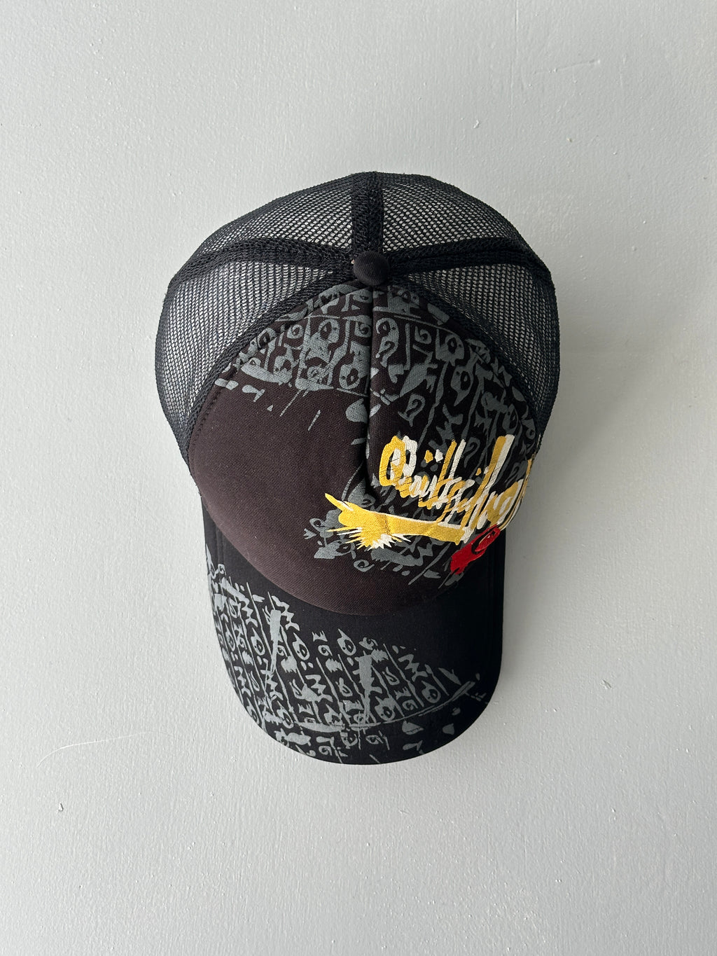 Quiksilver Foam and Mesh Y2K Vintage SnapBack Trucker Cap