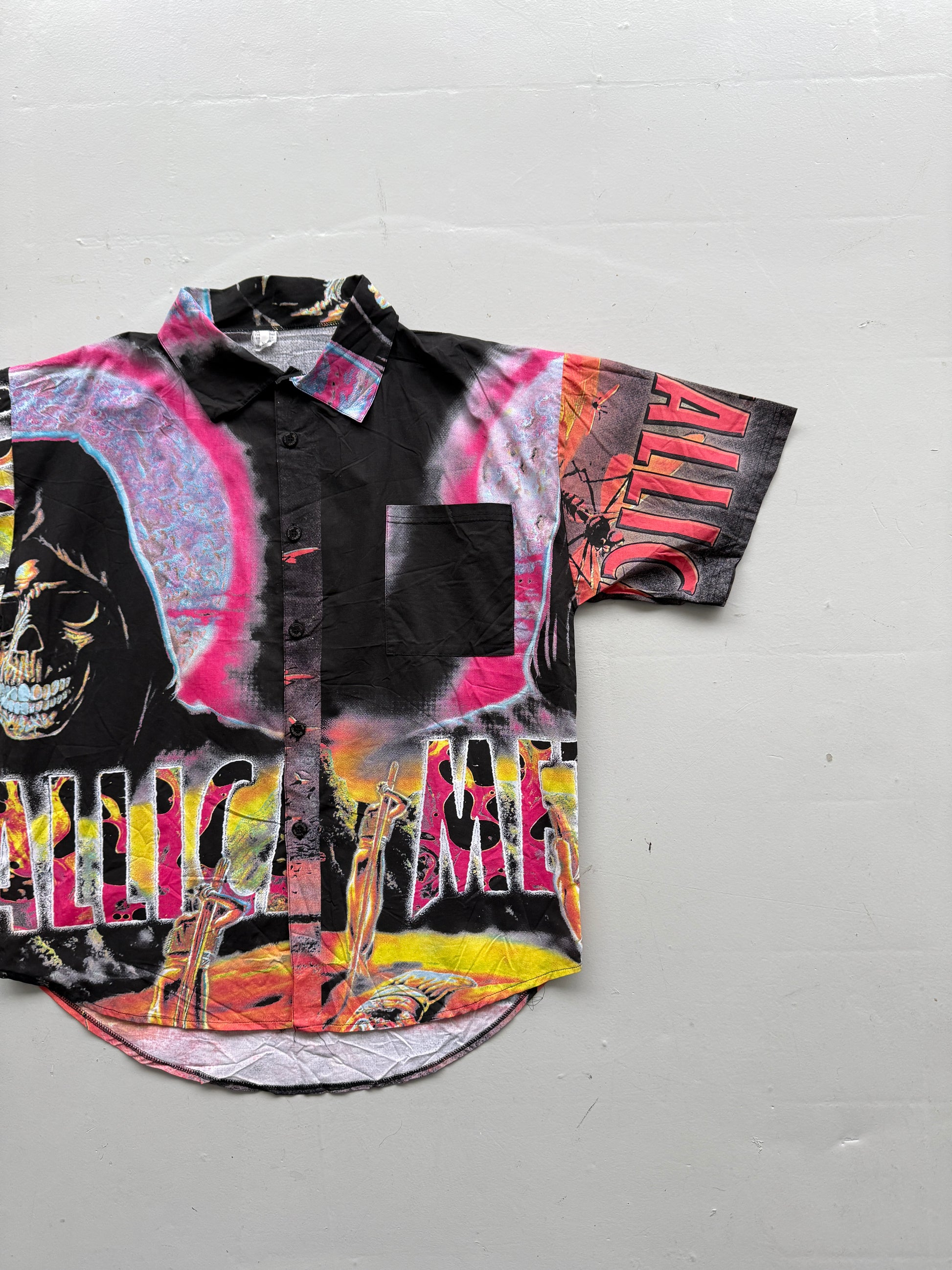 Rare Metal Metallica 90's Vintage AOP All Over Print Shirt - XL