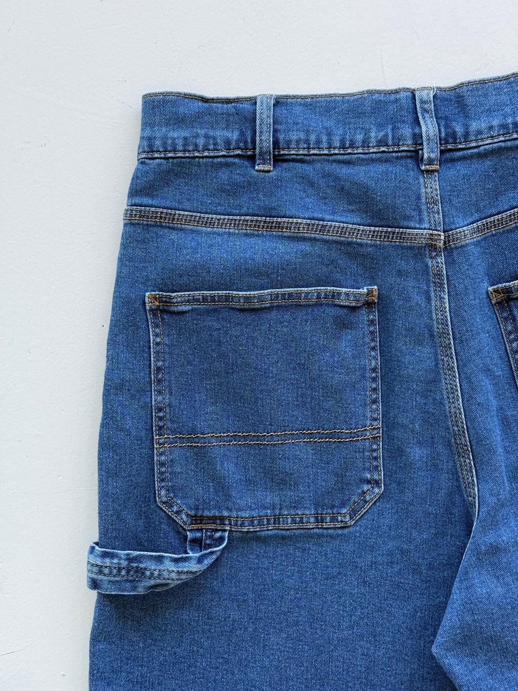 Mid Blue Bass Creek 00's Vintage Y2K Baggy Hip Hop Denim Shorts - W32 x L9
