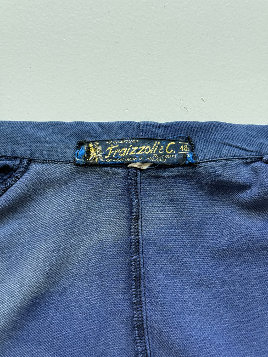 Blue Fraizzoli & C. 1960's Vintage Workwear Chore Jacket CH531 - Small