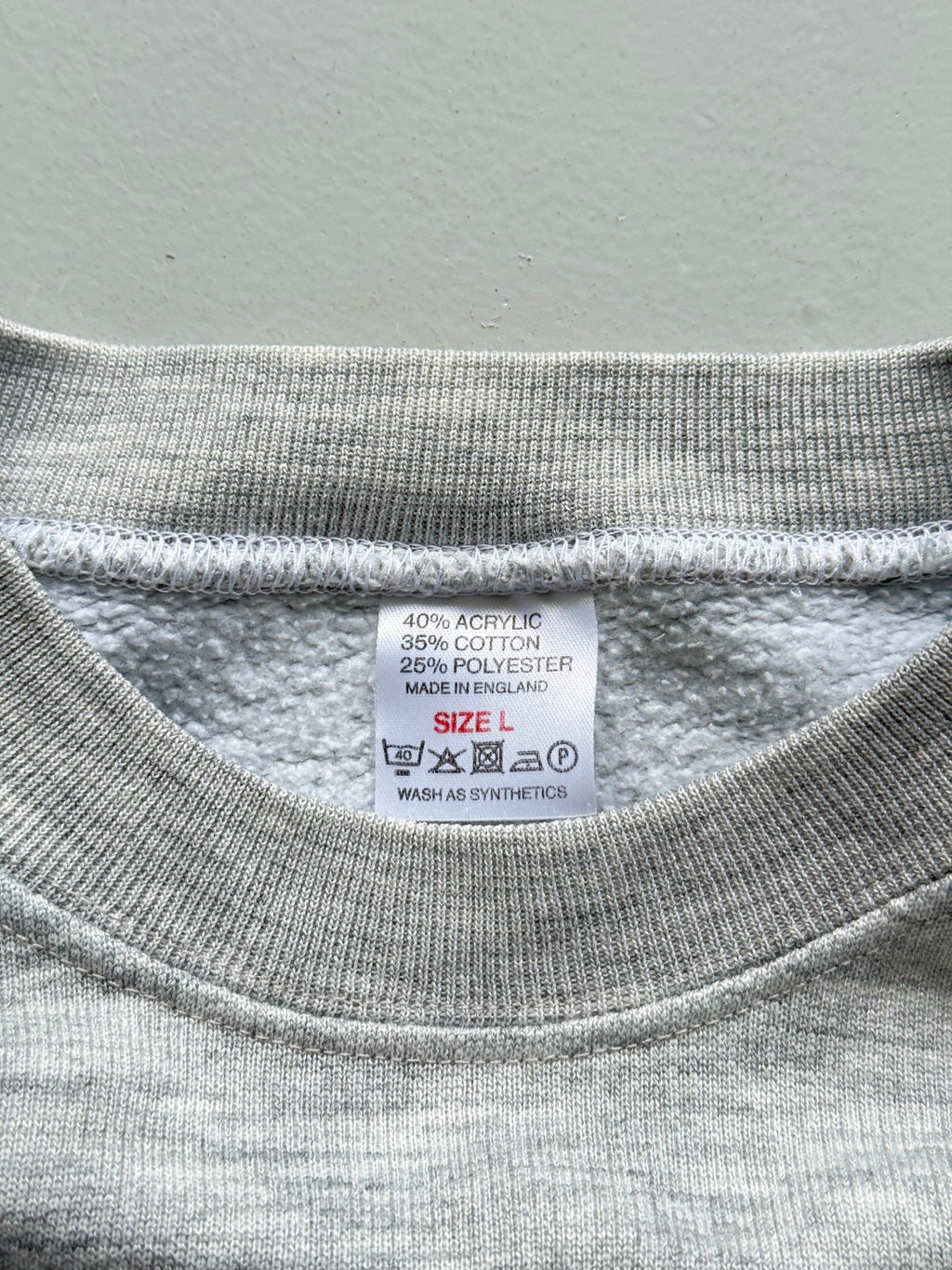 Grey Ford 90's Vintage Graphic Slogan Sweatshirt Jumper - Small