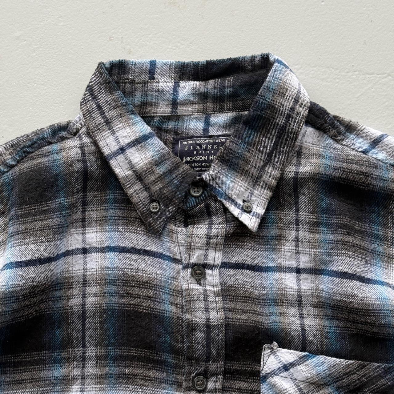Blue Jackson Hole 00’s Vintage Flannel Long Sleeve Shirt - Medium