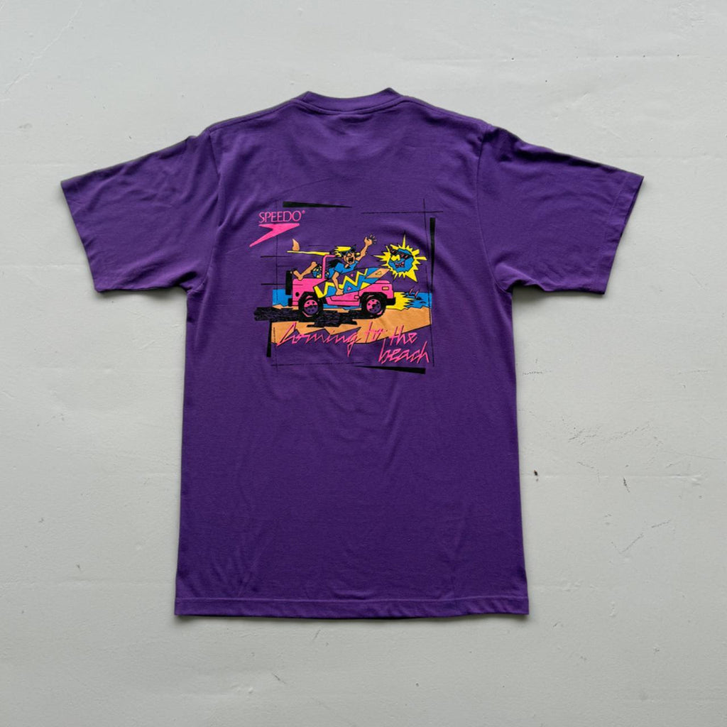 Purple Speedo 90s Deadstock Graphic T-Shirt - Medium