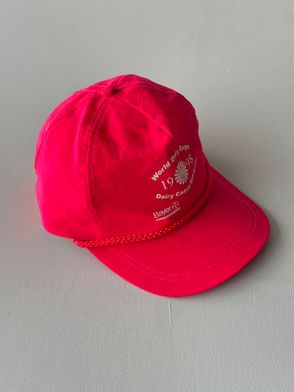 Red World Dairy Expo 1998 Vintage SnapBack Trucker Cap