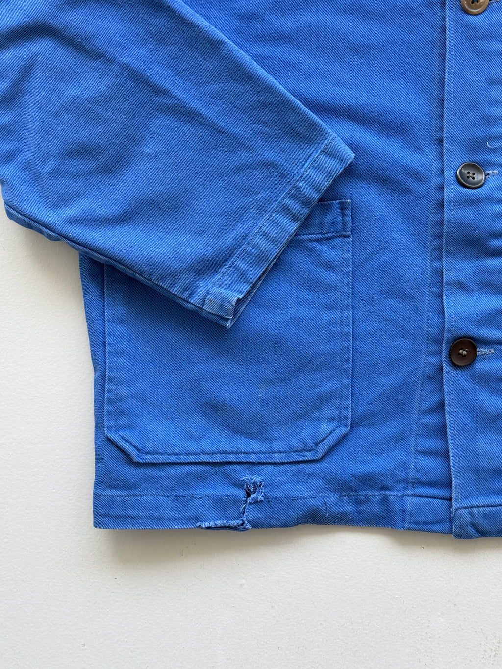 Lapis Blue French Chore Jacket 90's Vintage Workwear CH202 - Medium