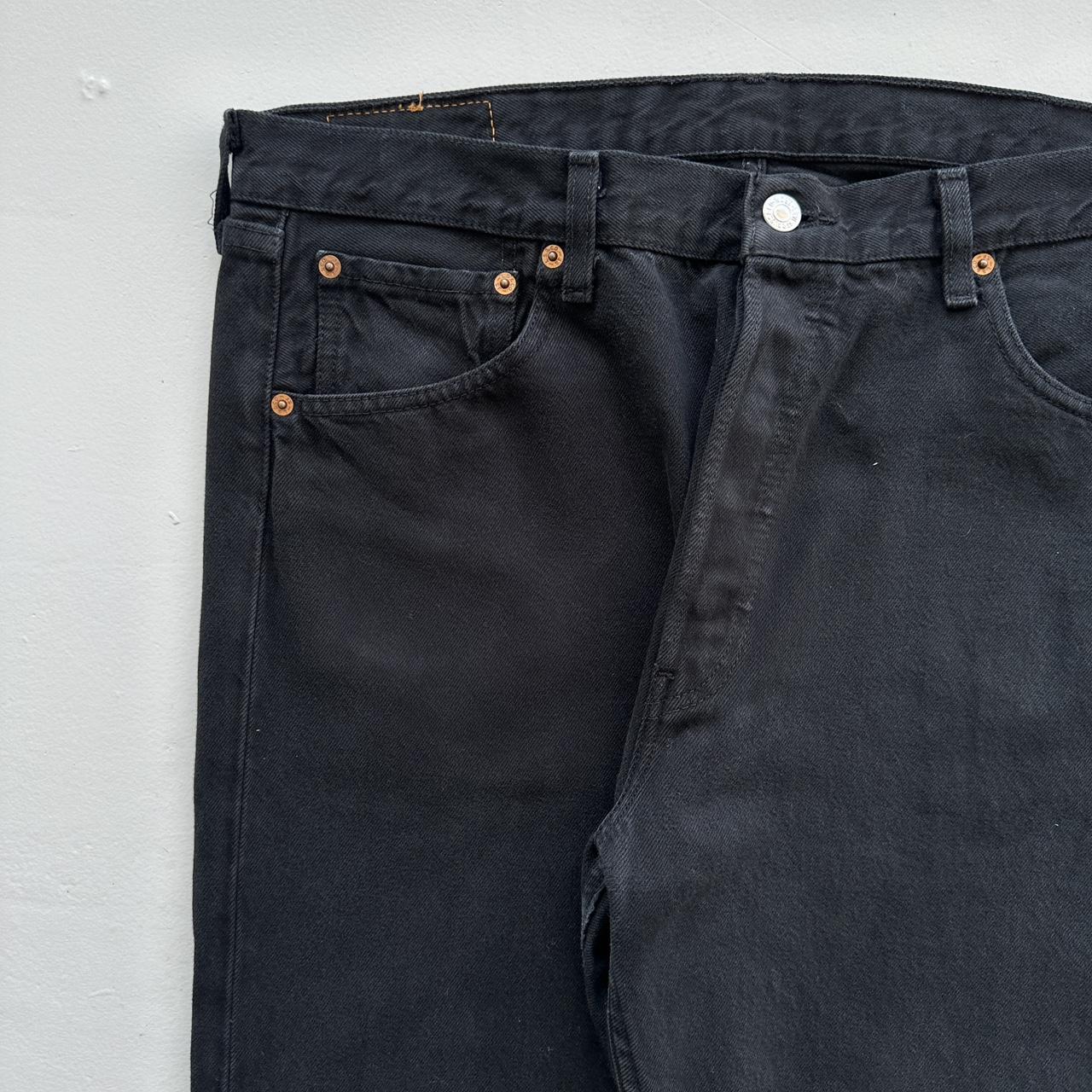 Black Straight Leg Levi’s 501 Denim Jeans - 34" x 29"
