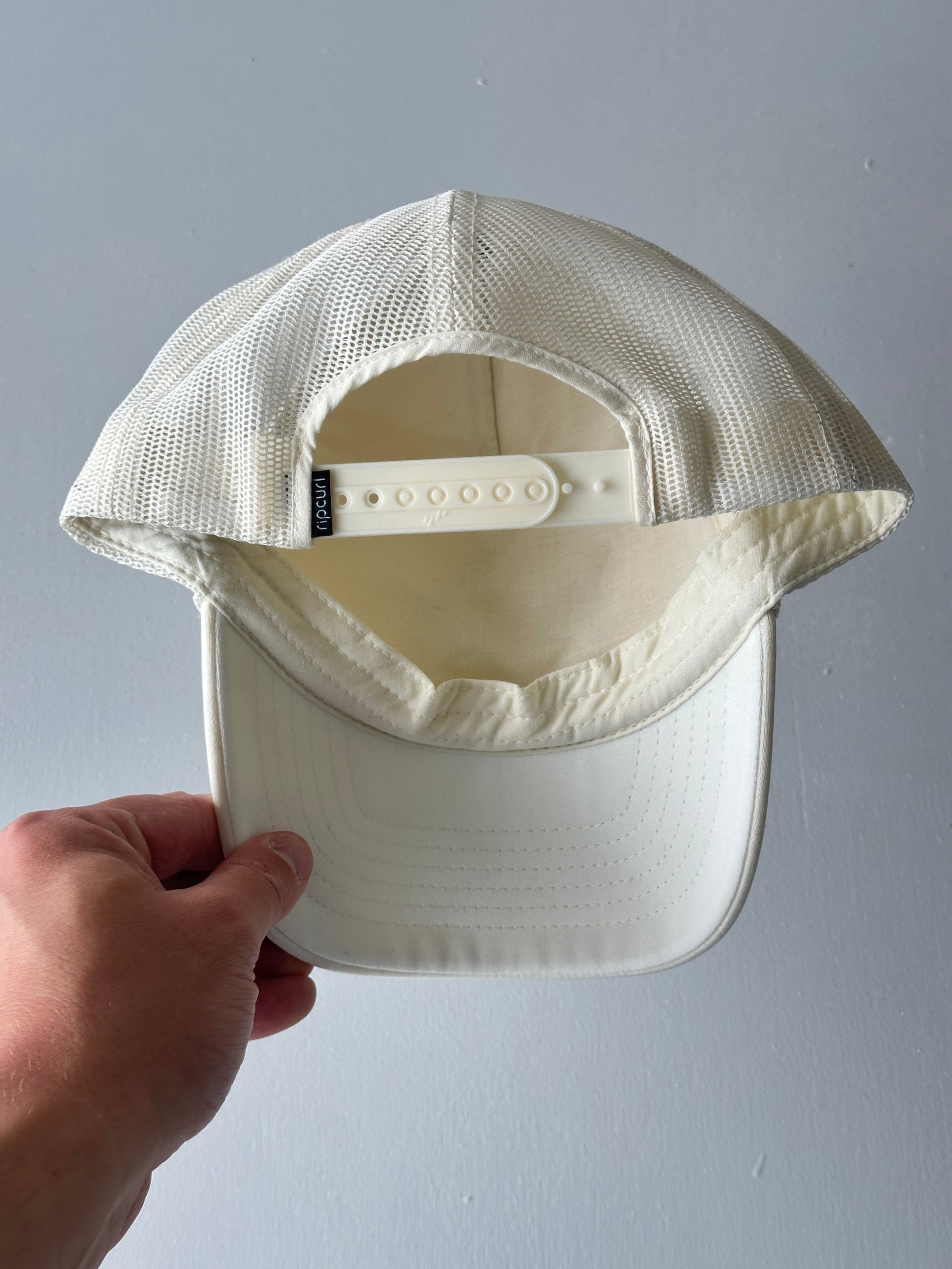 Cream Rip Curl Quality Surf Goods Vintage SnapBack Trucker Cap