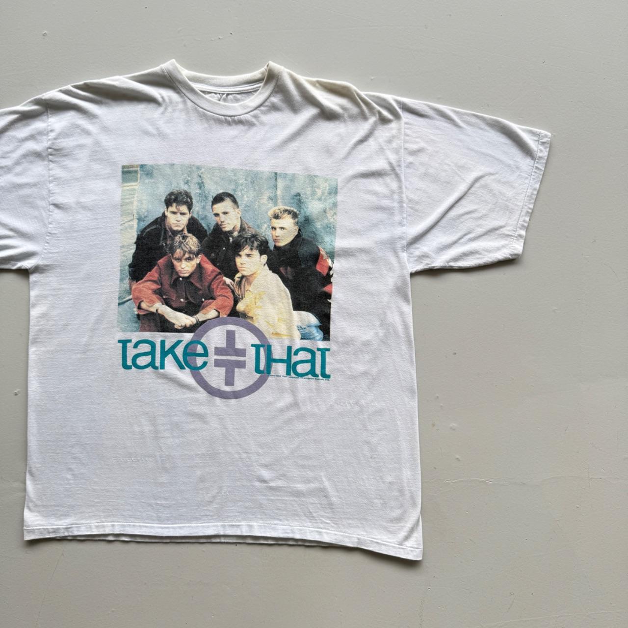 Light Blue Take That 90s Vintage Graphic Band T-Shirt - XL