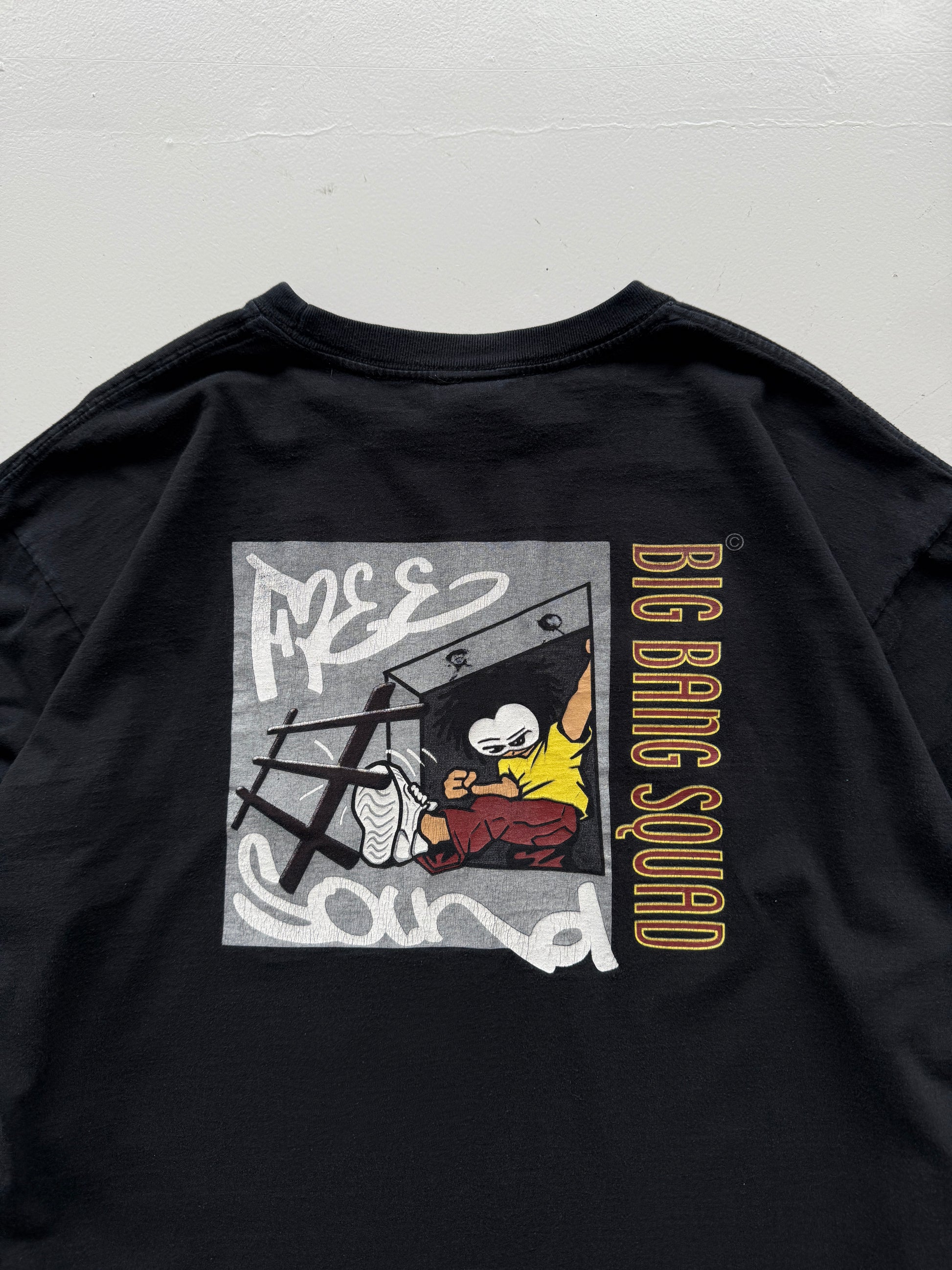 Black Big Bang Squad Vintage Streetwear Hip-Hop Sweatshirt 90's- Large