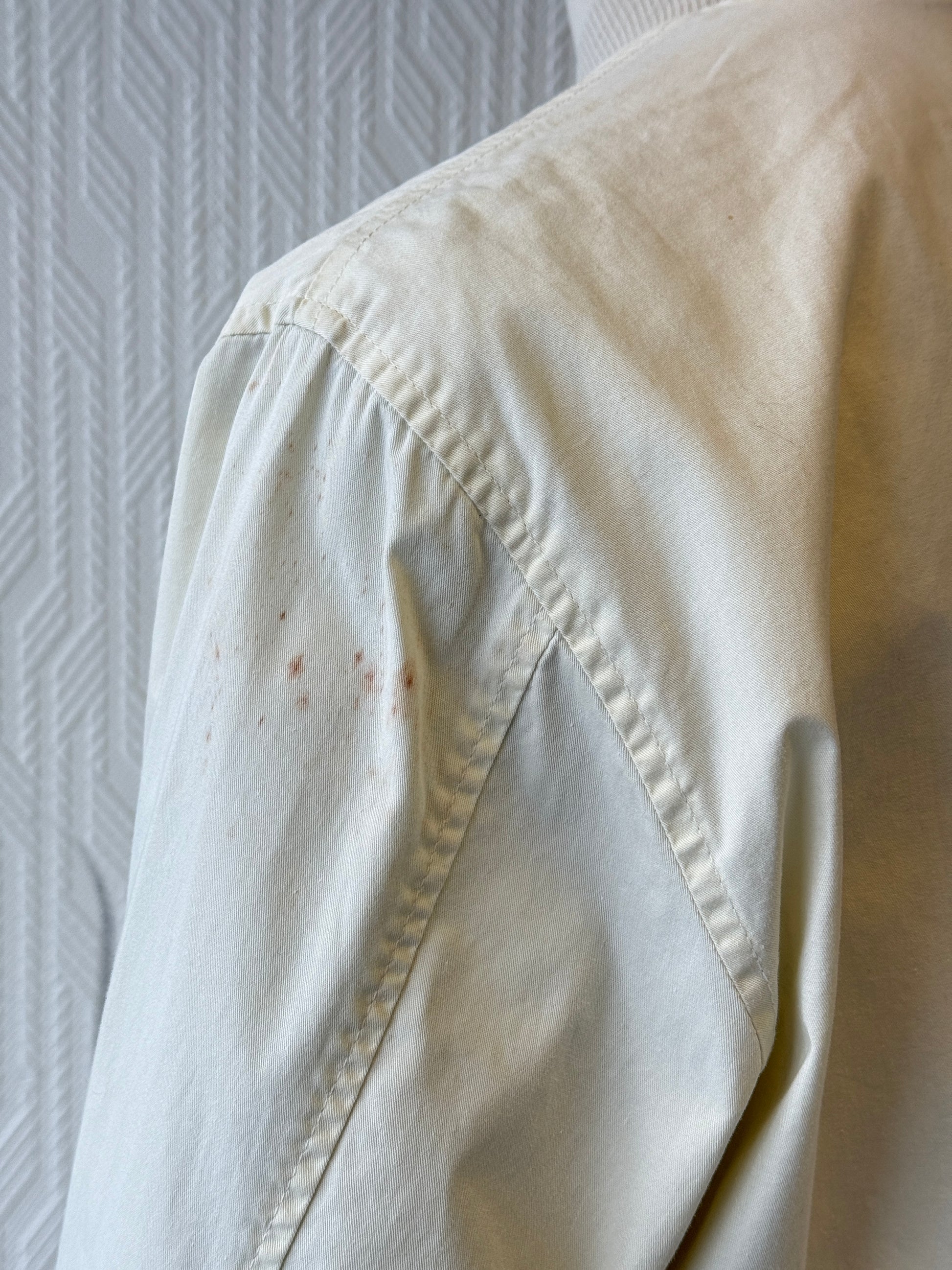 Levi's Cream Vintage Bomber Jacket 90's Lightweight - Small