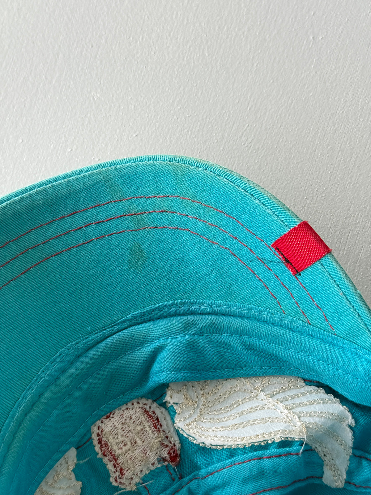 Aqua Blue Tahoe Y2K Cadet Cap Military Style 00's Grunge Aesthetic