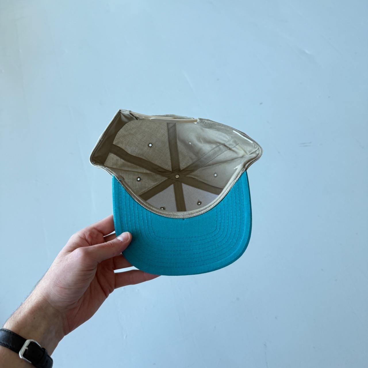 Beige / Blue O'Hare Vintage SnapBack Trucker Cap
