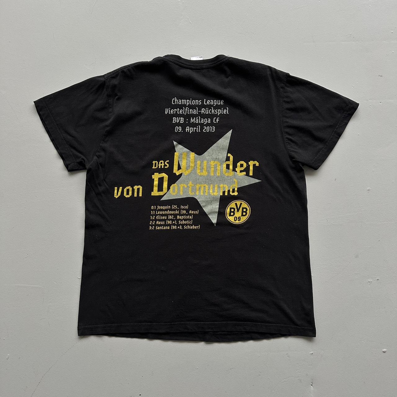 Black Borussia Dortmund 00s Vintage Graphic T-Shirt - Large