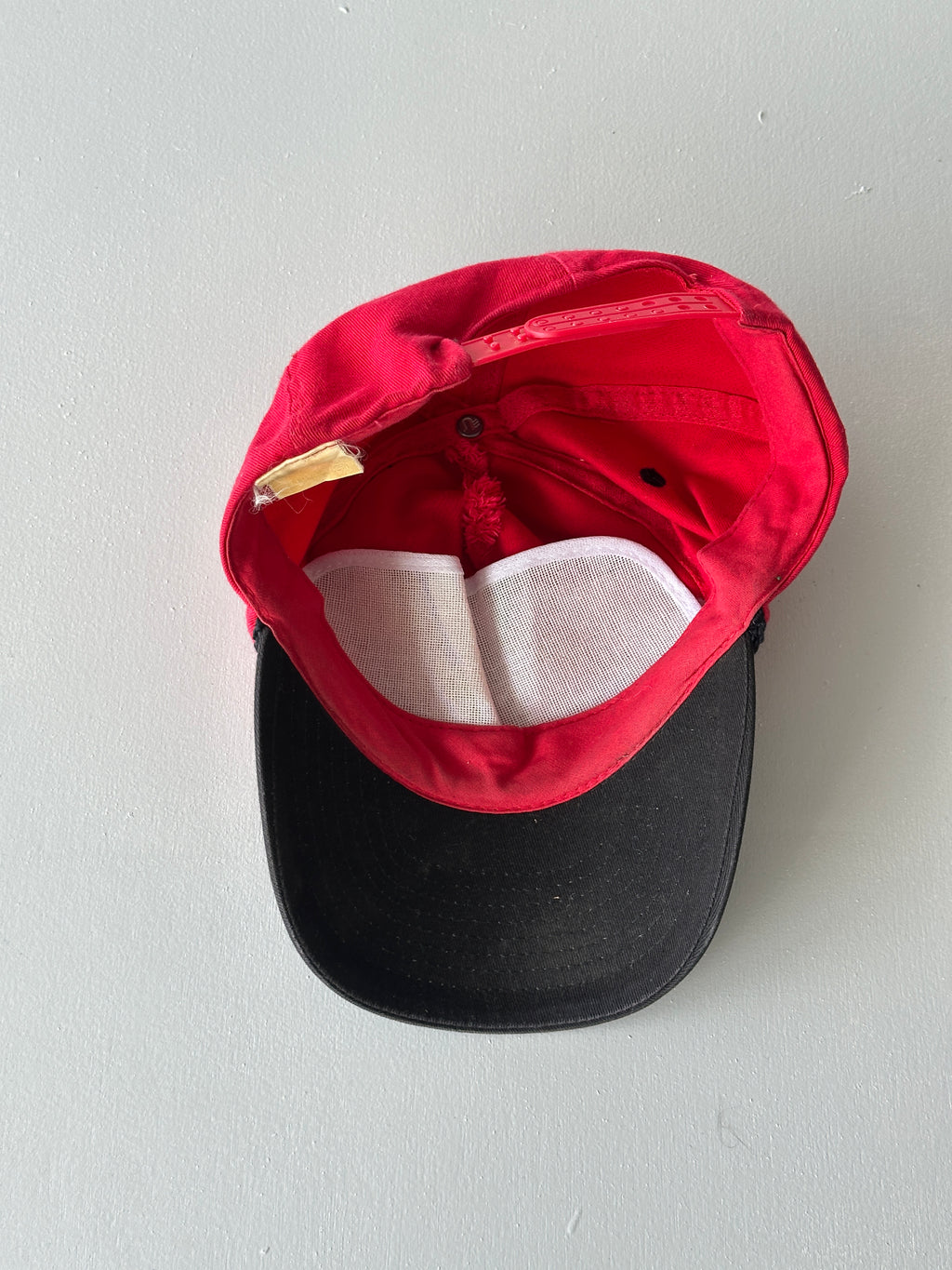 Red / Black Big O Tires Bigfoot Country 90's Vintage SnapBack Trucker Cap